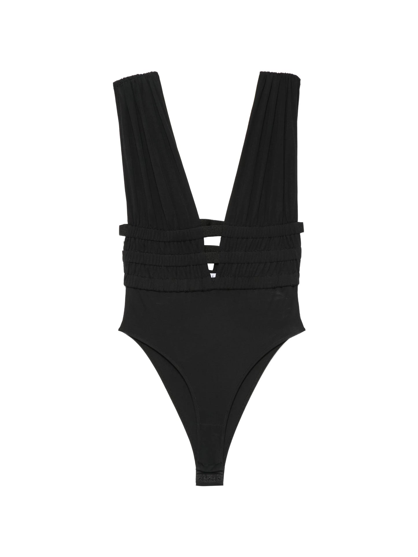 Deese cut-out ruched bodysuit