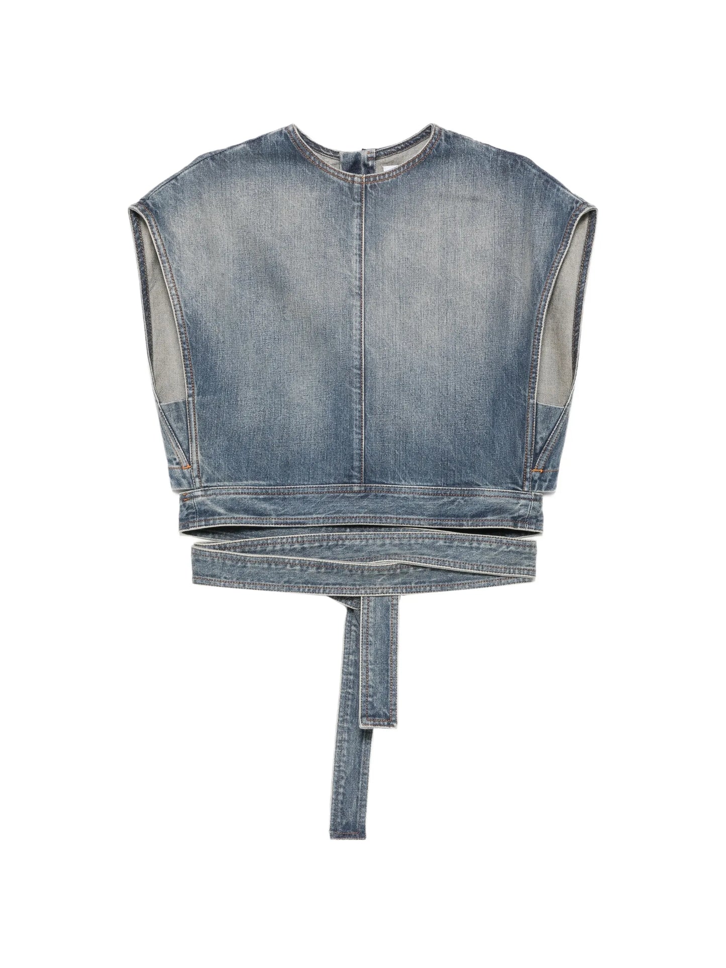 denim crop top