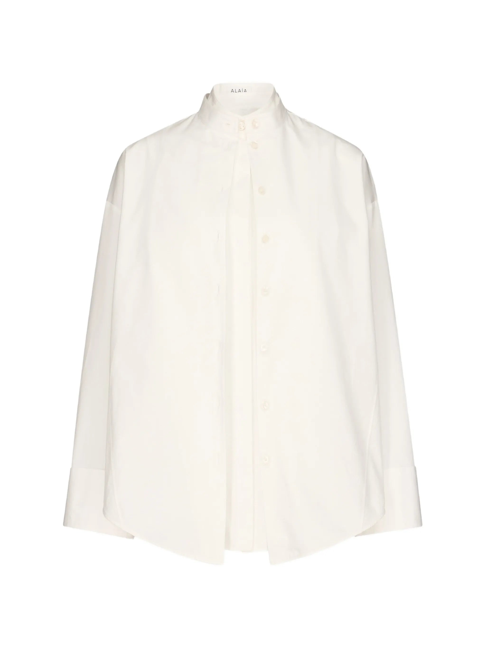 layered poplin shirt