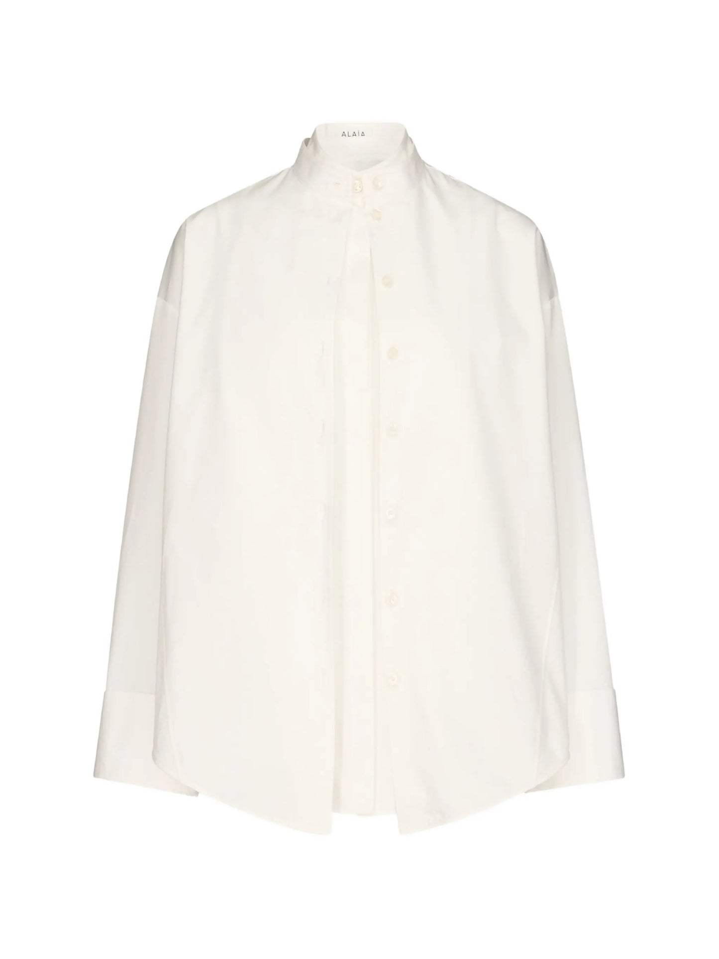 layered poplin shirt