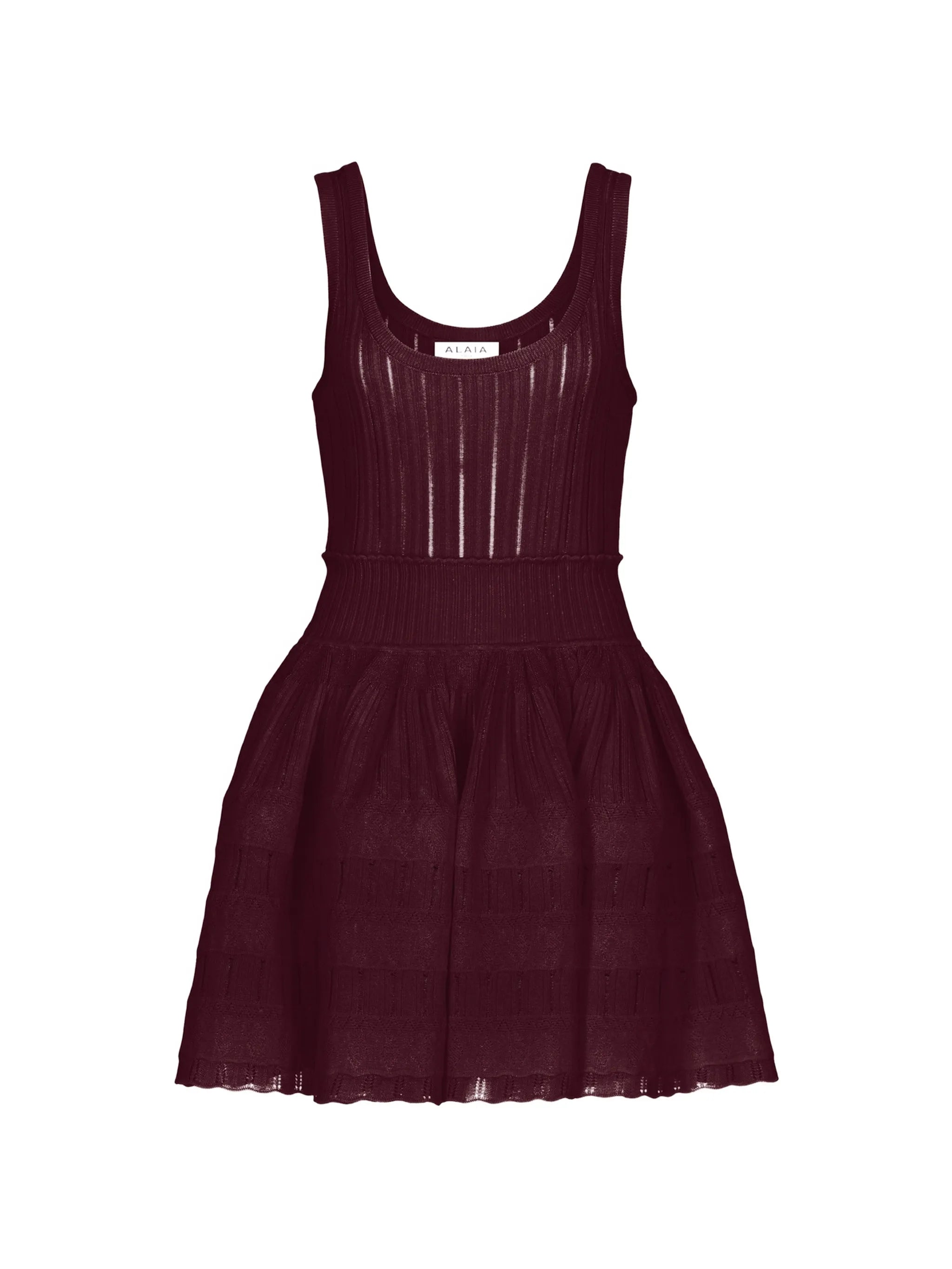Crinoline knitted mini dress