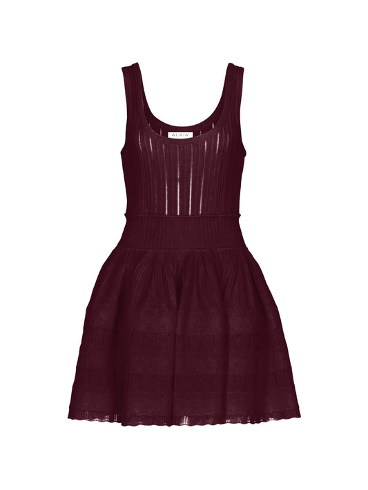 Crinoline knitted mini dress