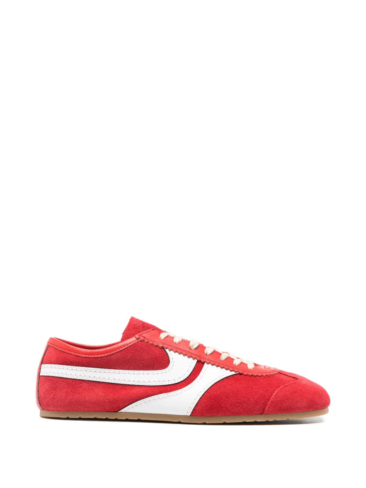 low-profile stripe sneakers
