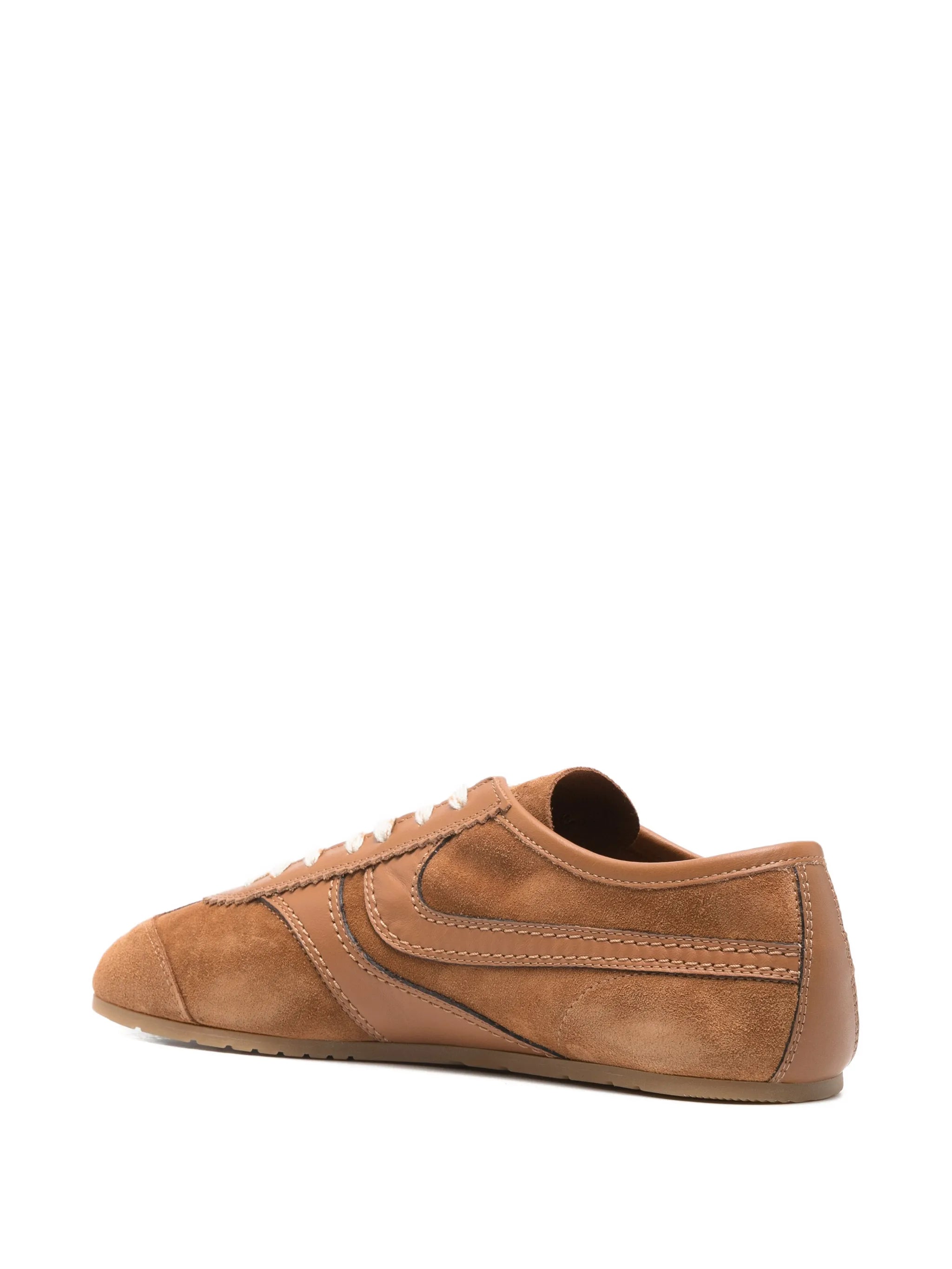 lace-up suede sneakers