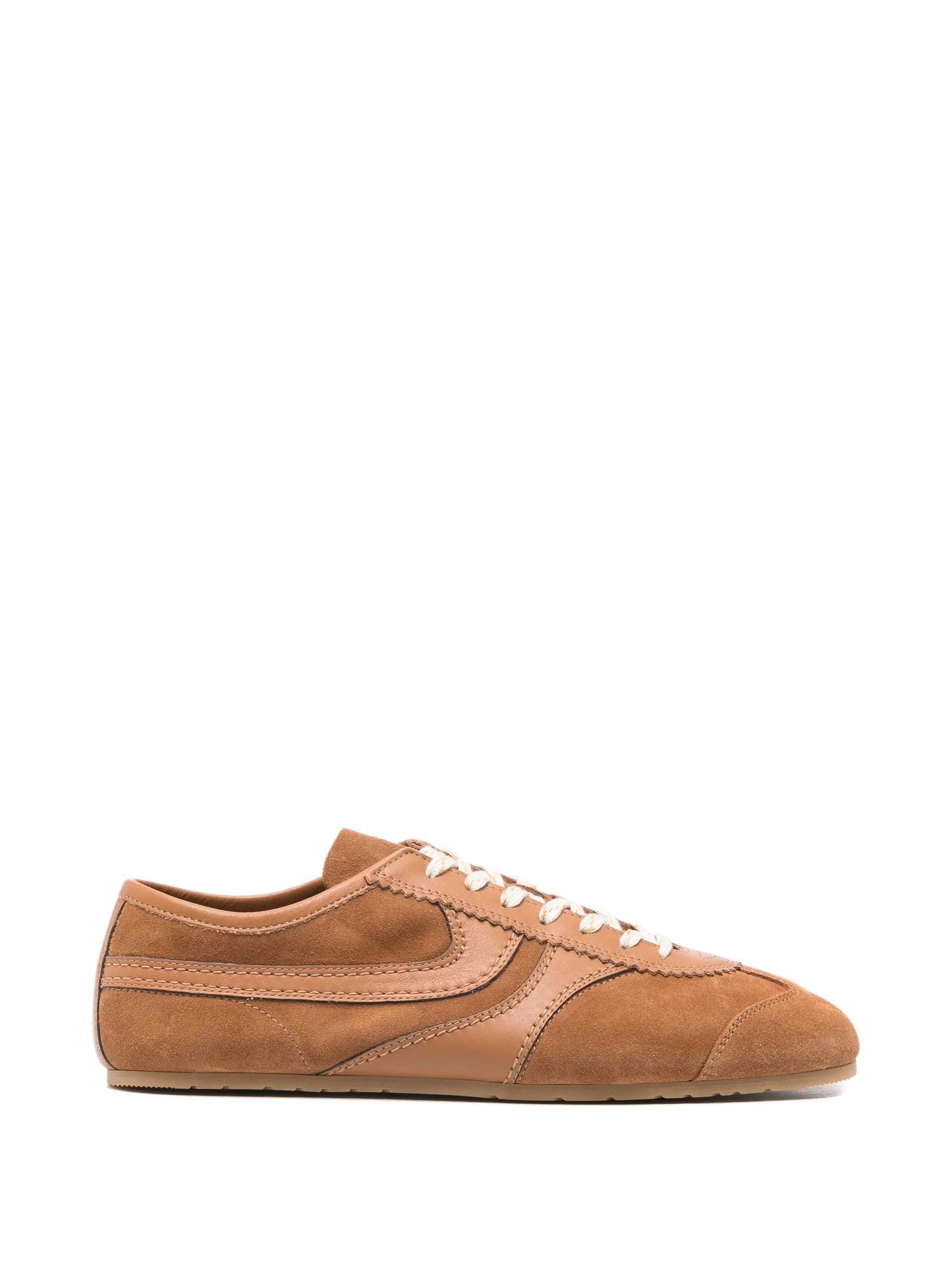 lace-up suede sneakers
