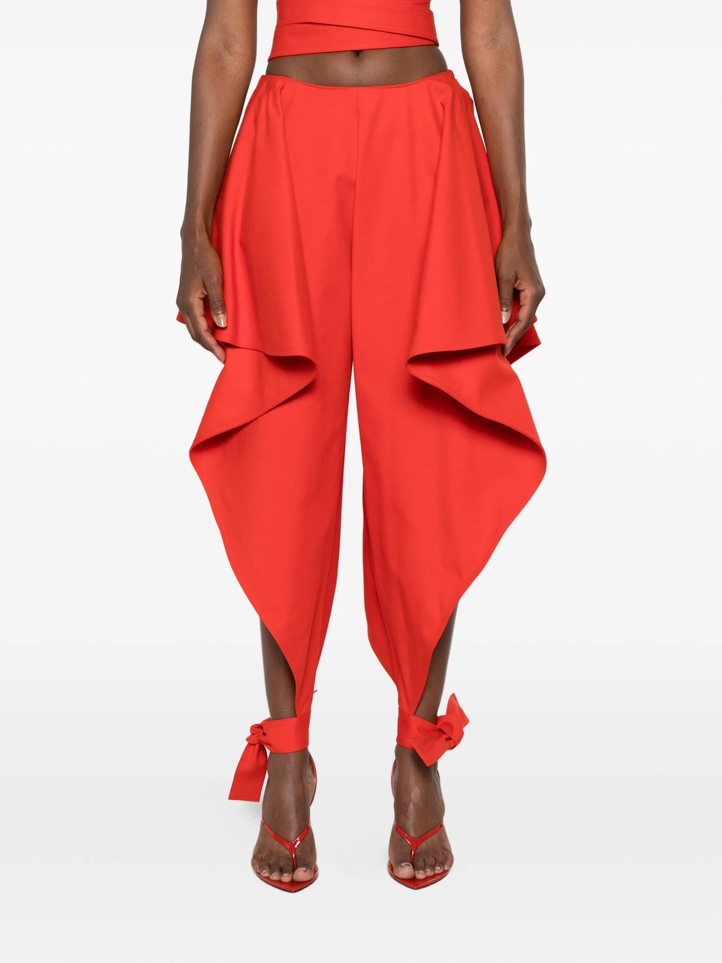 ankle-tie trousers