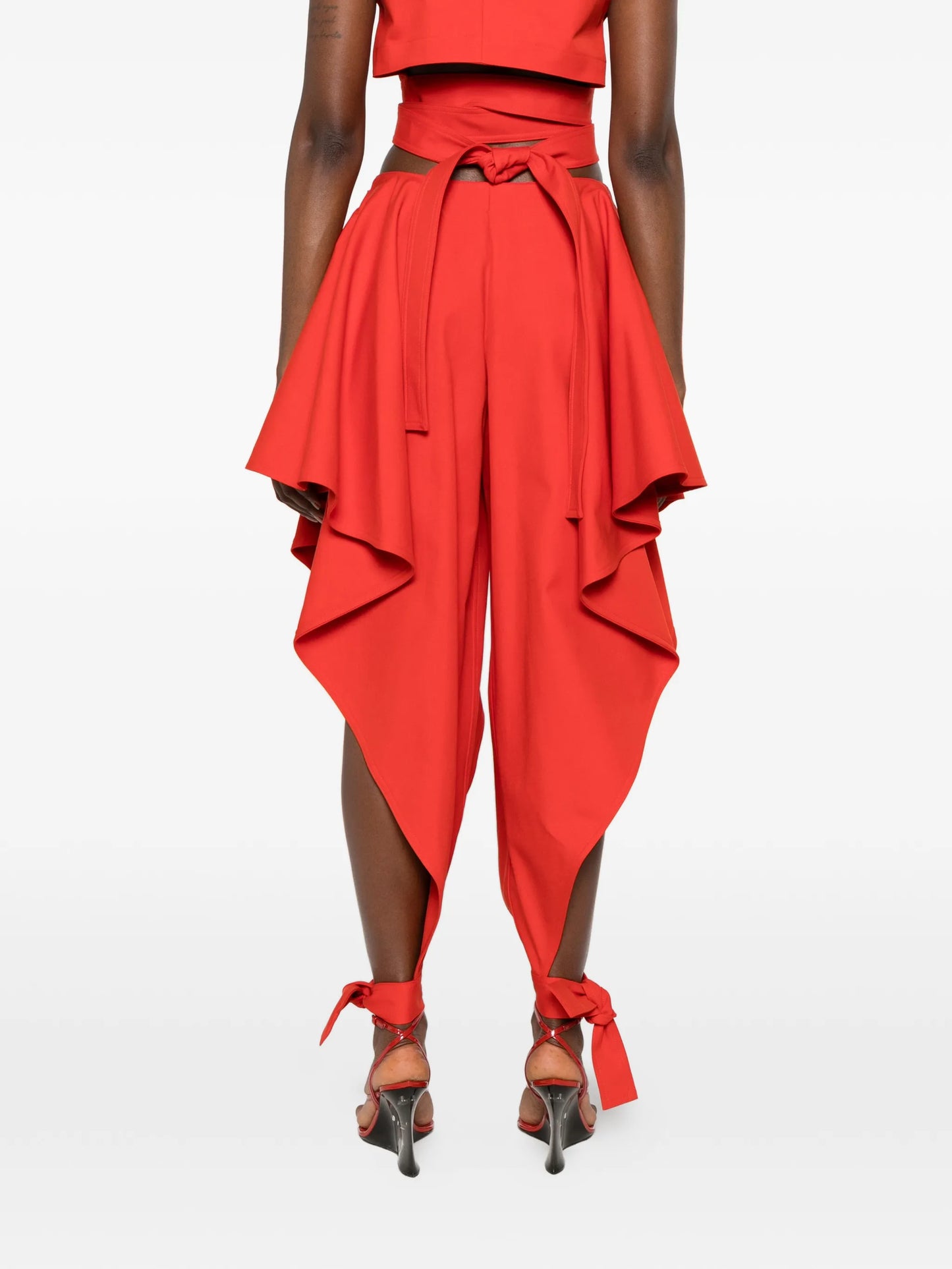 ankle-tie trousers