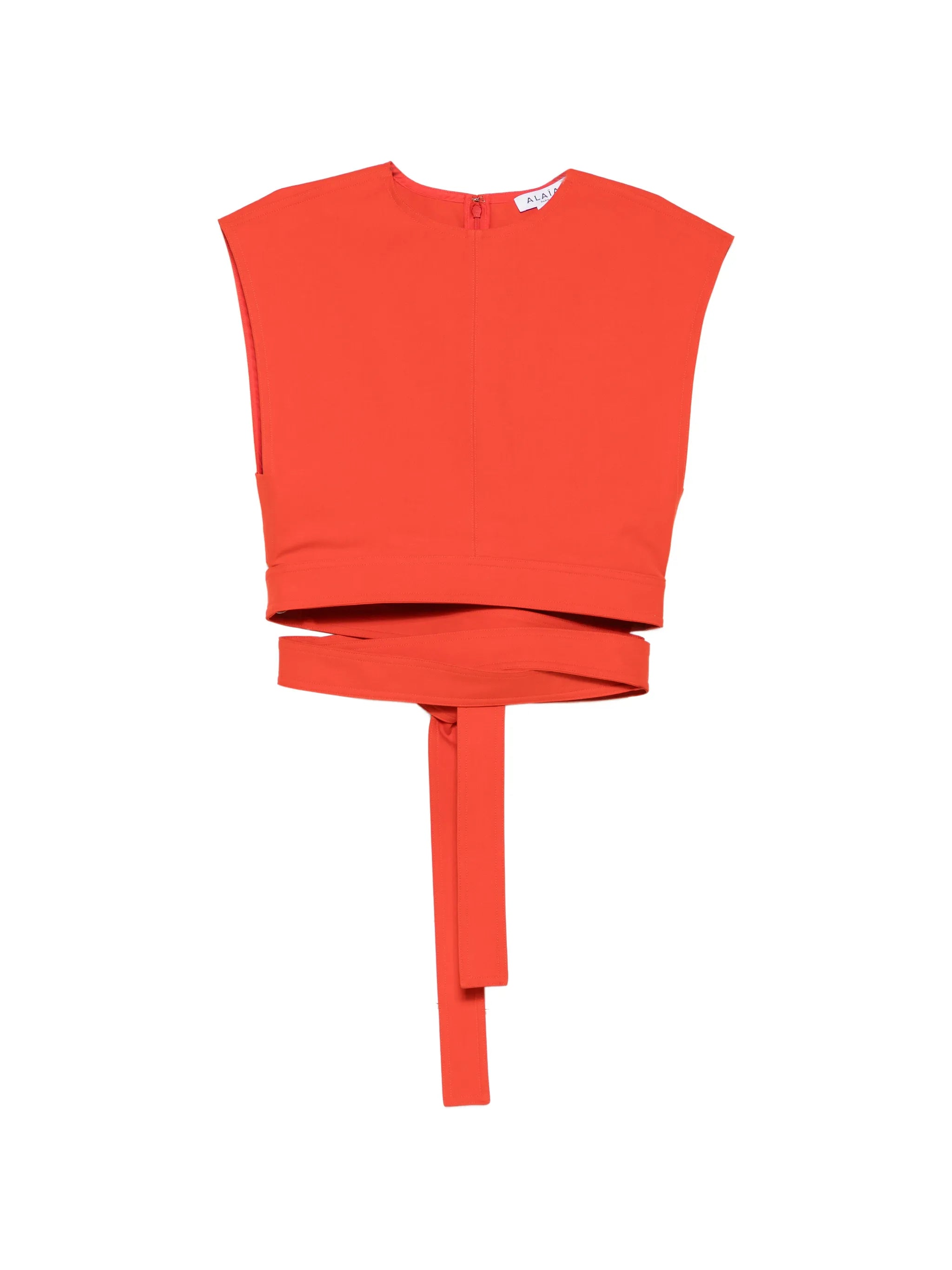 crew-neck crop top