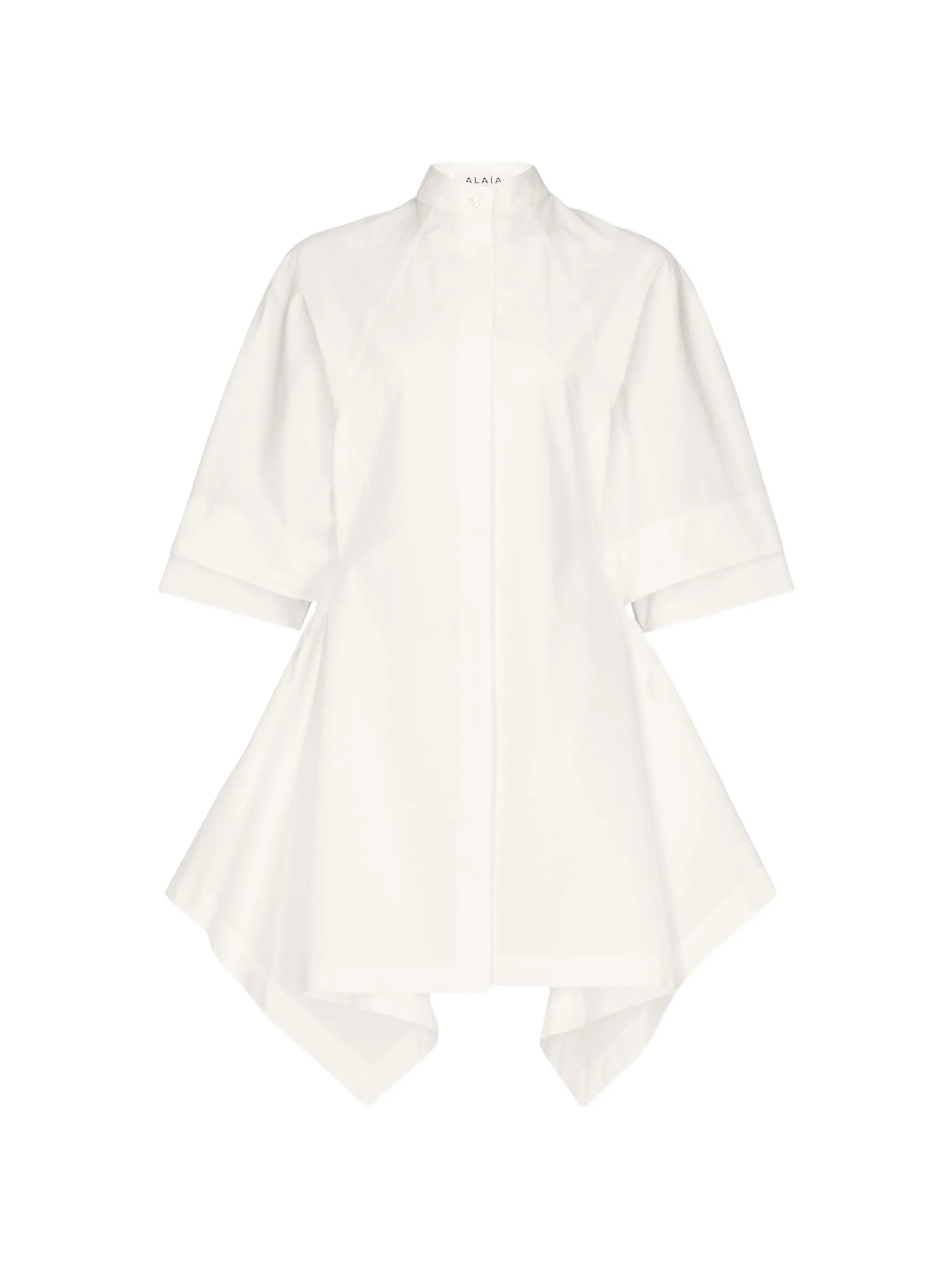 layered poplin mini dress