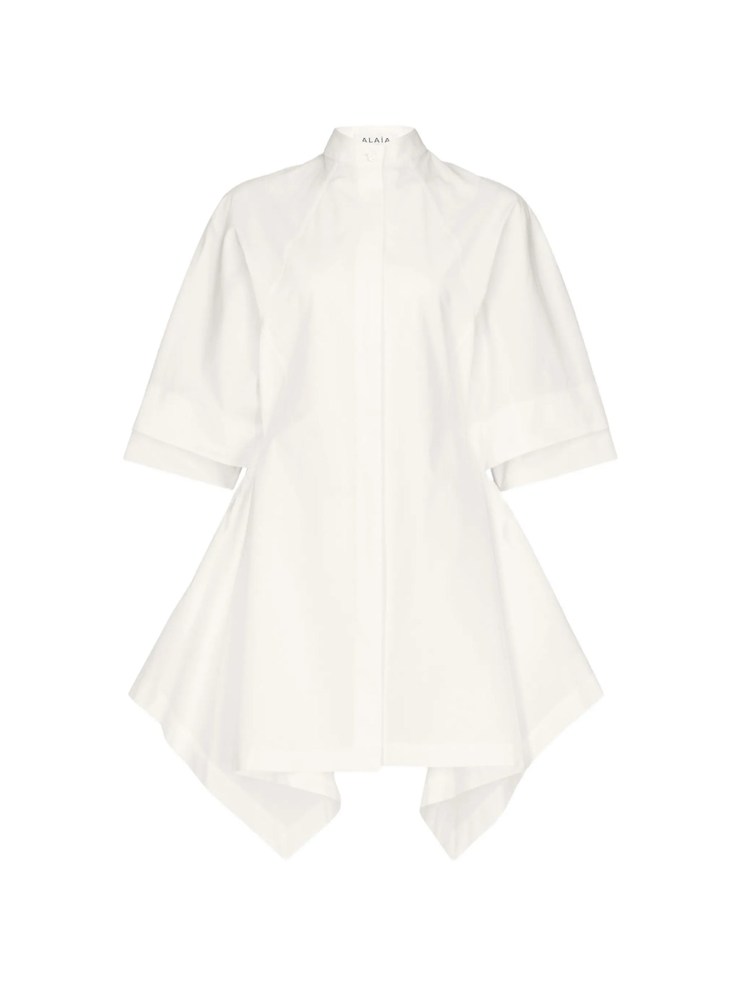 layered poplin mini dress