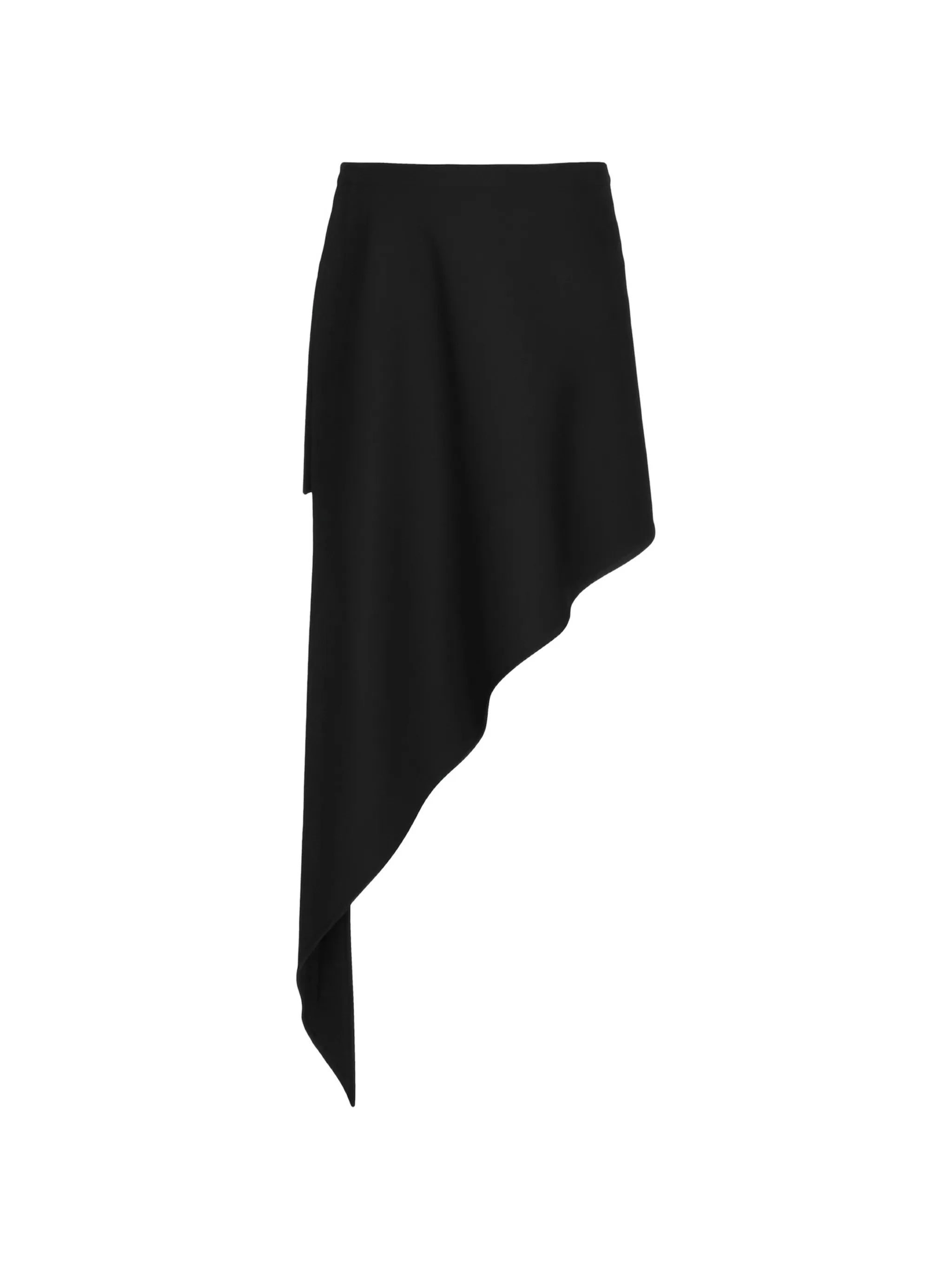 asymmetric midi skirt