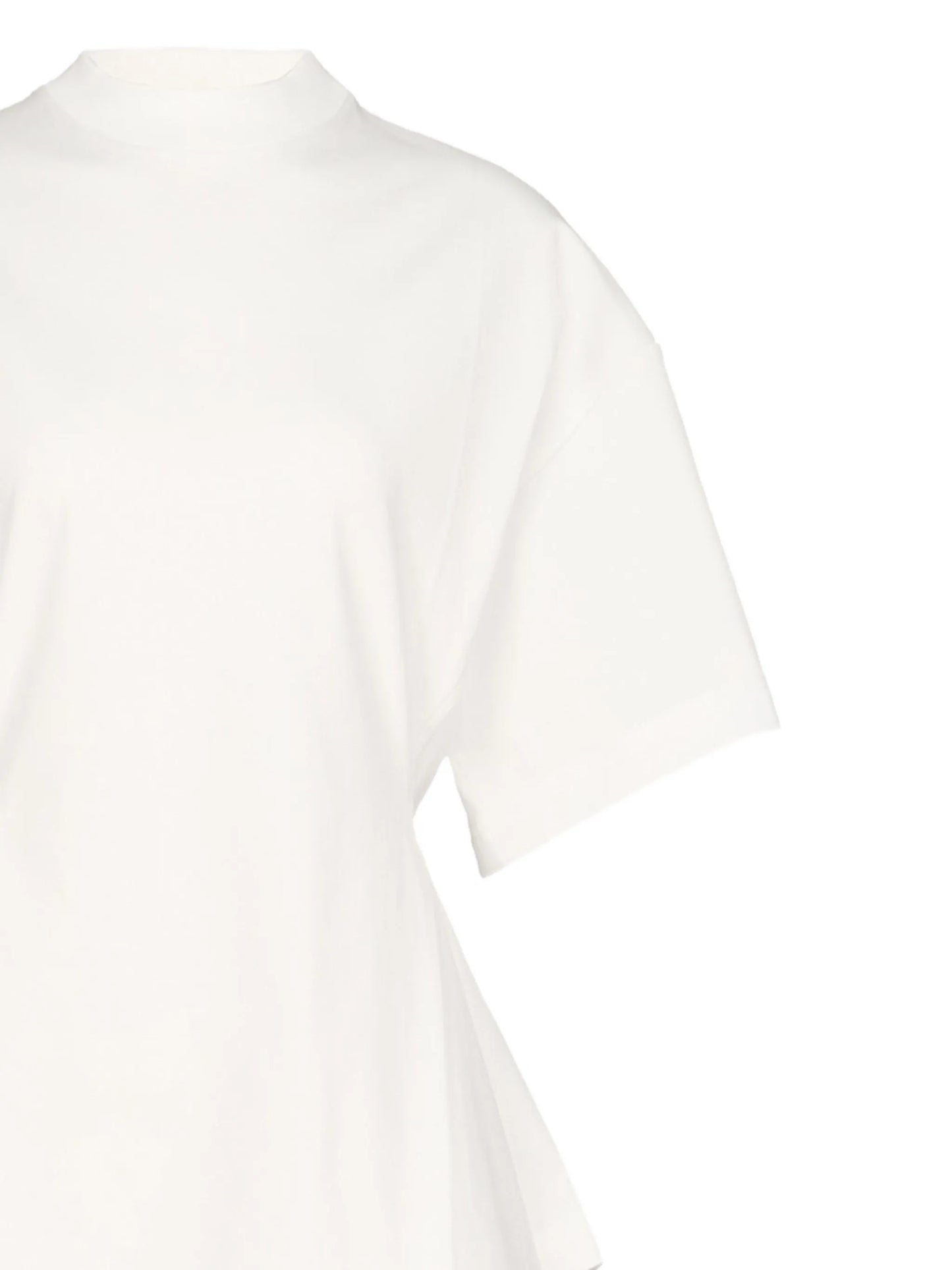 panelled cotton T-shirt