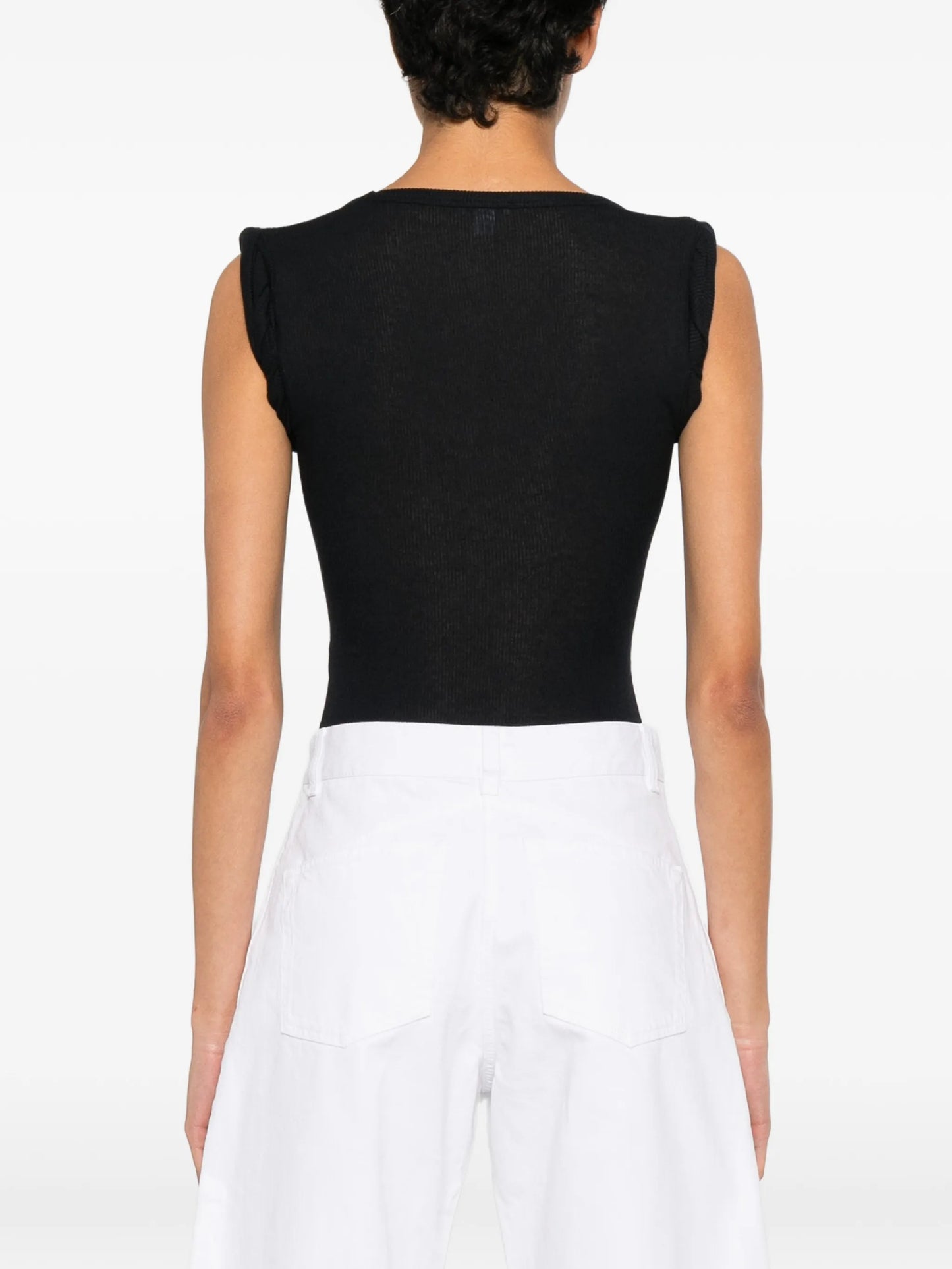 ribbed-knit bodysuit