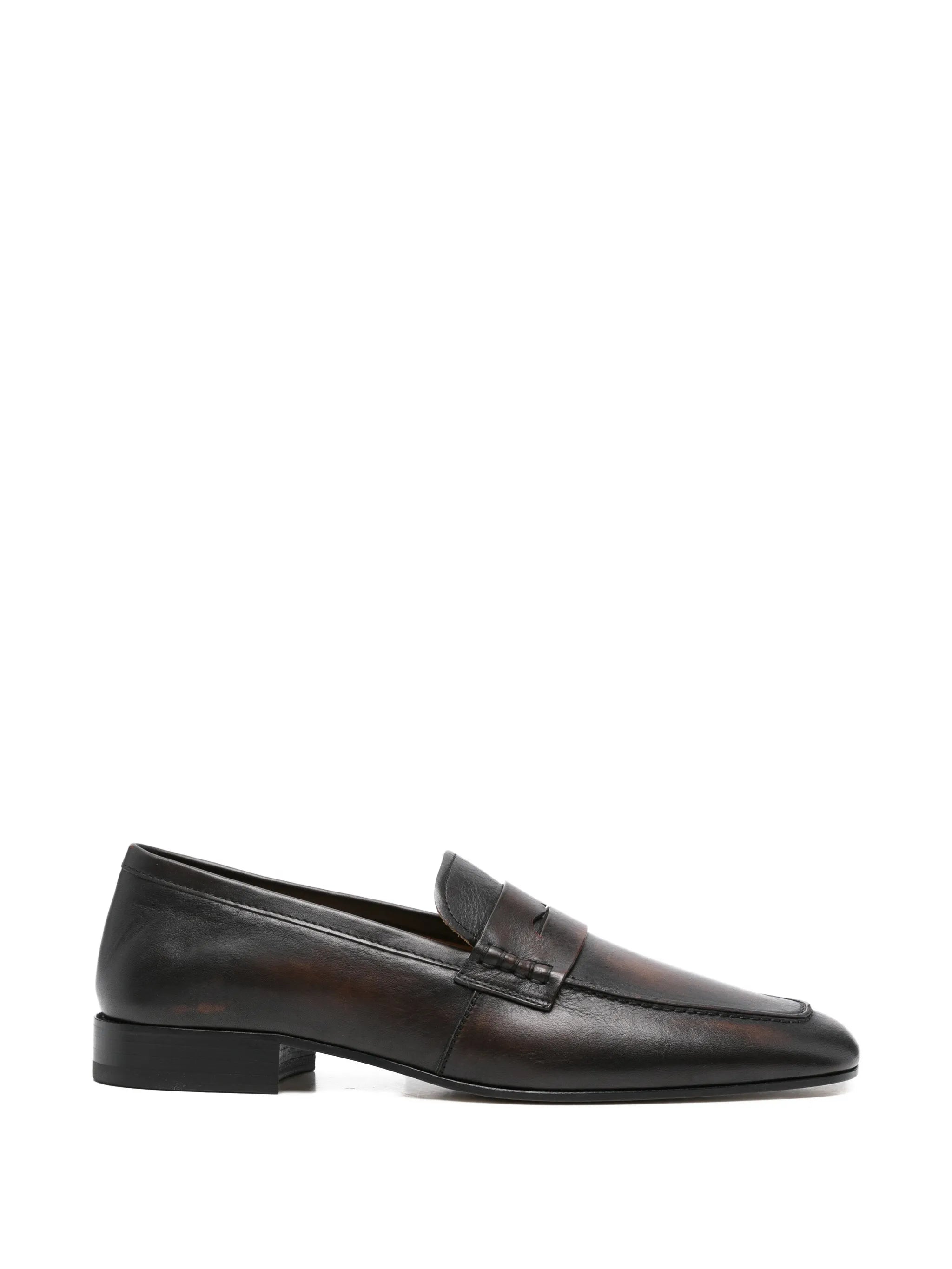 leather loafers