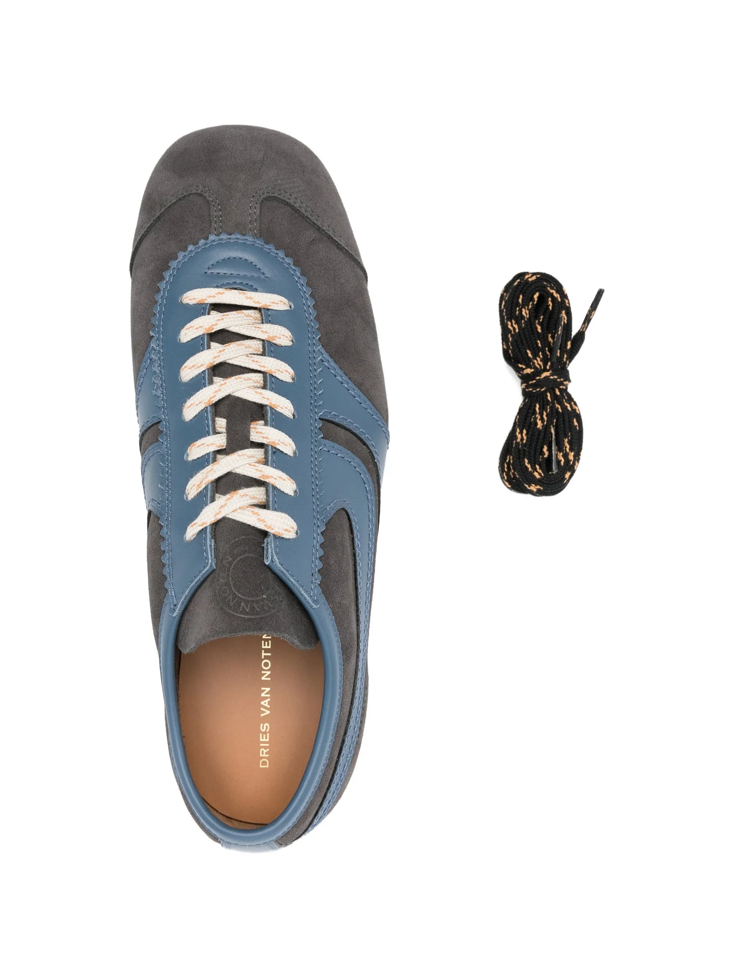 panelled low sneakers