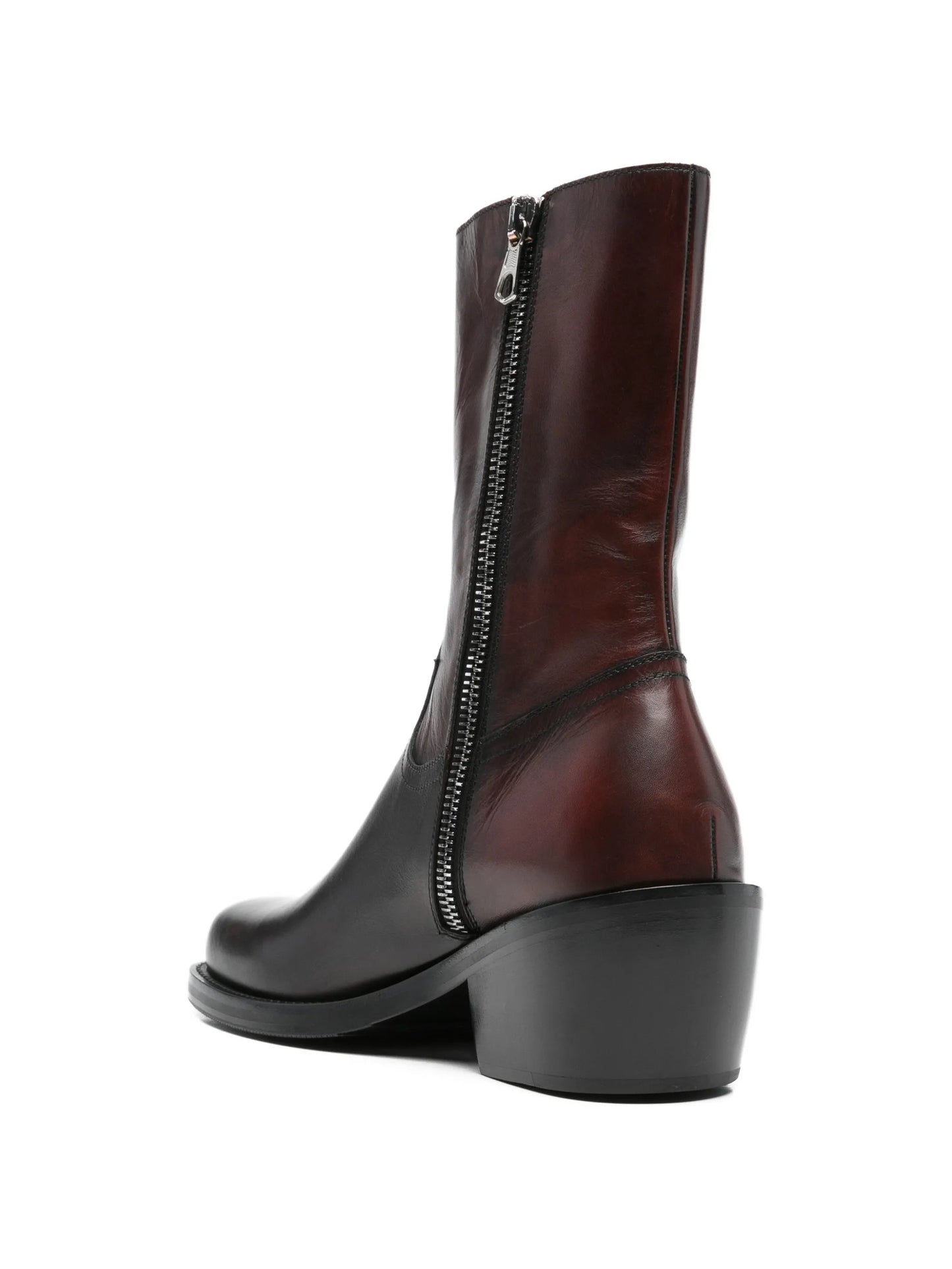 square-toe ankle boots