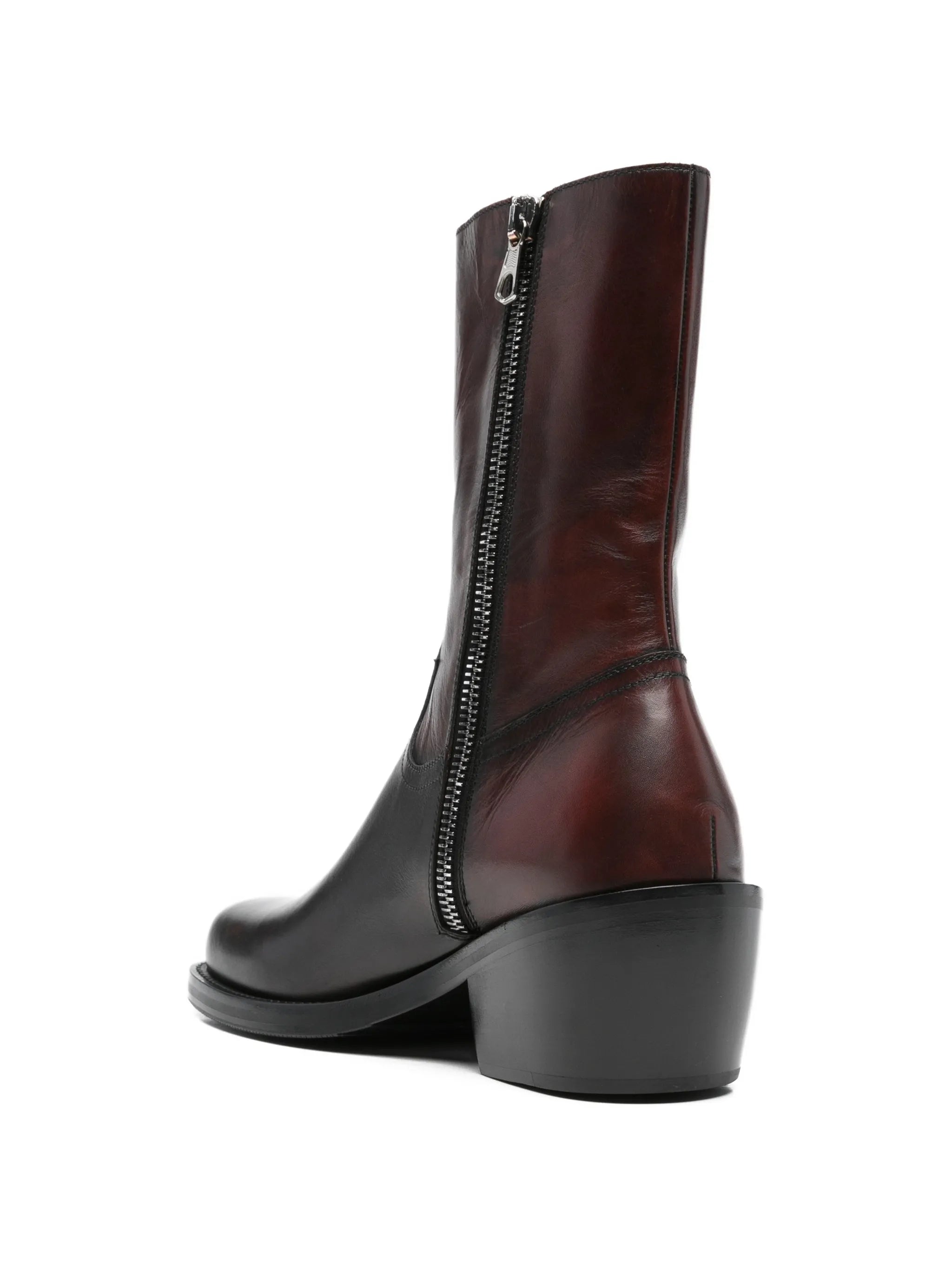 square-toe ankle boots