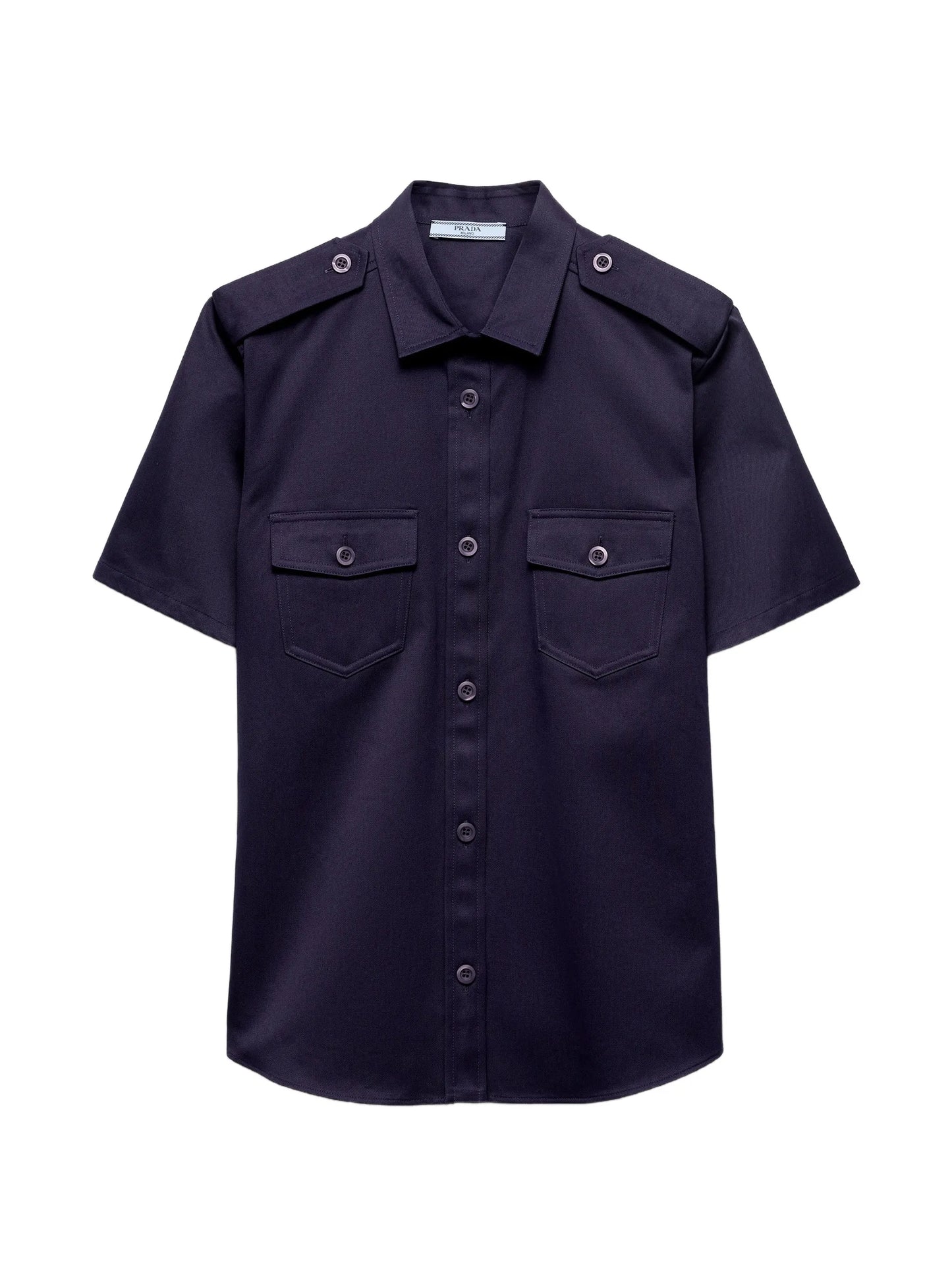 epaulettes pocket shirt
