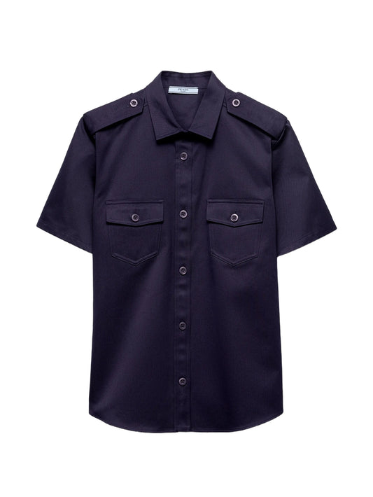 epaulettes pocket shirt