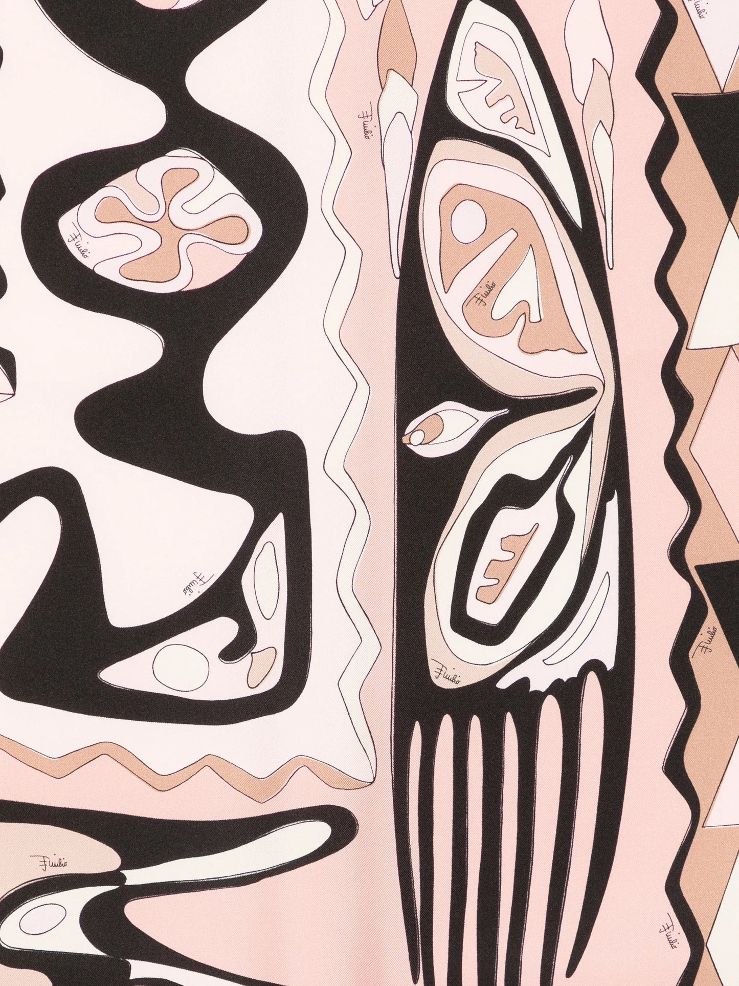 lettering striped silk scarf