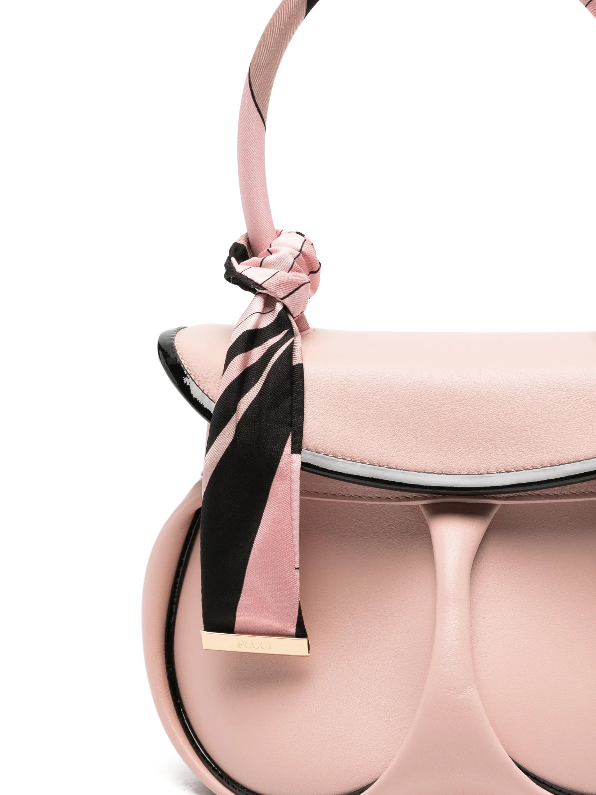 scarf-detail tote bag