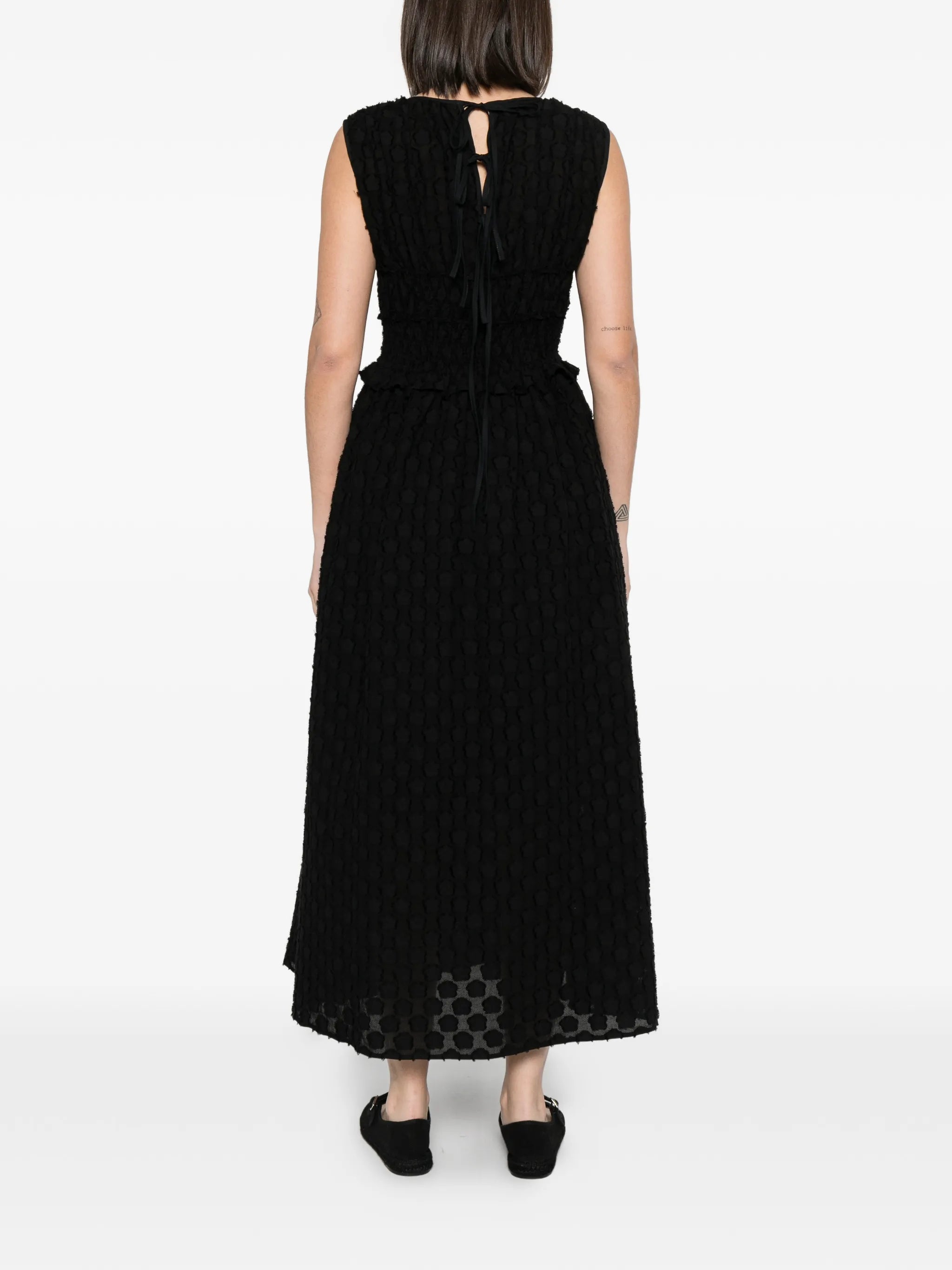 Dinah smocked-effect maxi dress