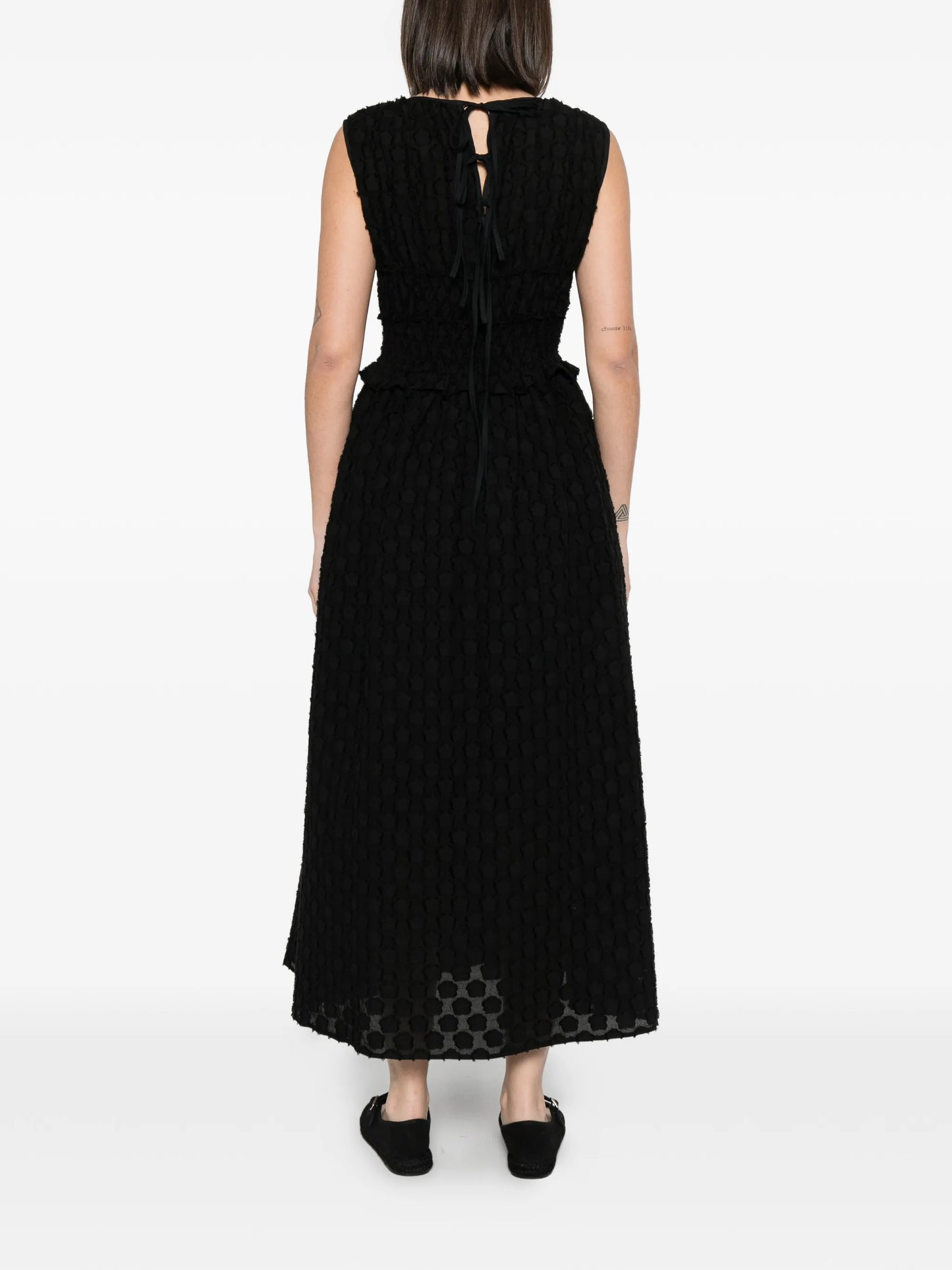 Dinah smocked-effect maxi dress