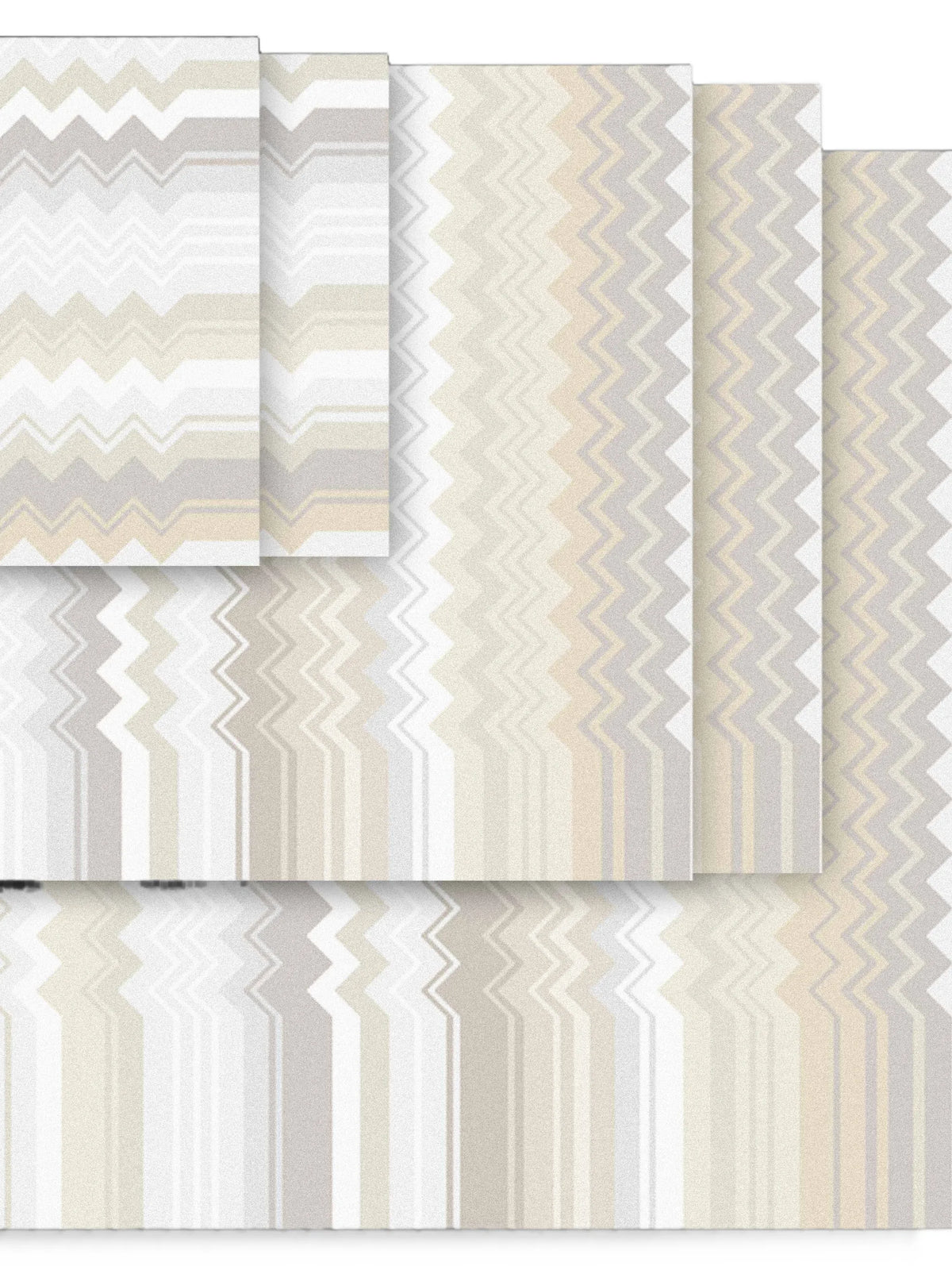 Giacomo chevron print towel set