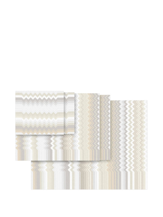 Giacomo chevron print towel set