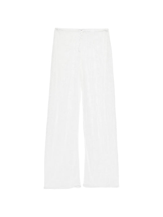 lace drawstring palazzo pants