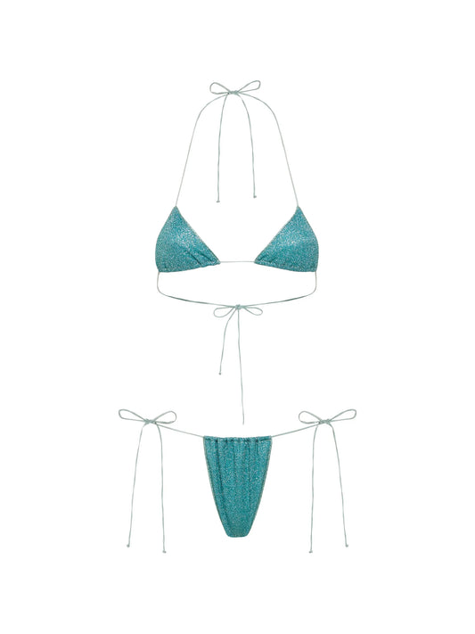 Lumiere glitter-effect bikini