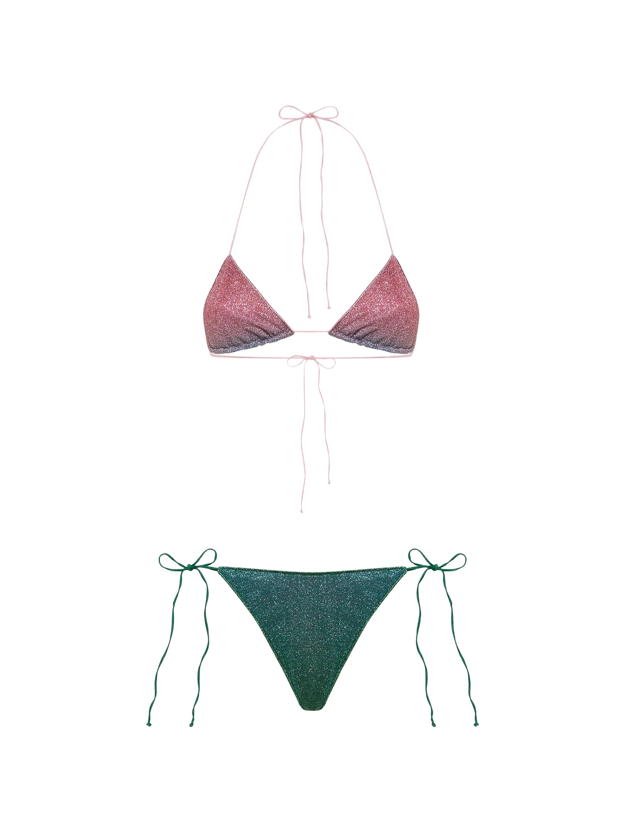 Lumiere glitter-effect bikini
