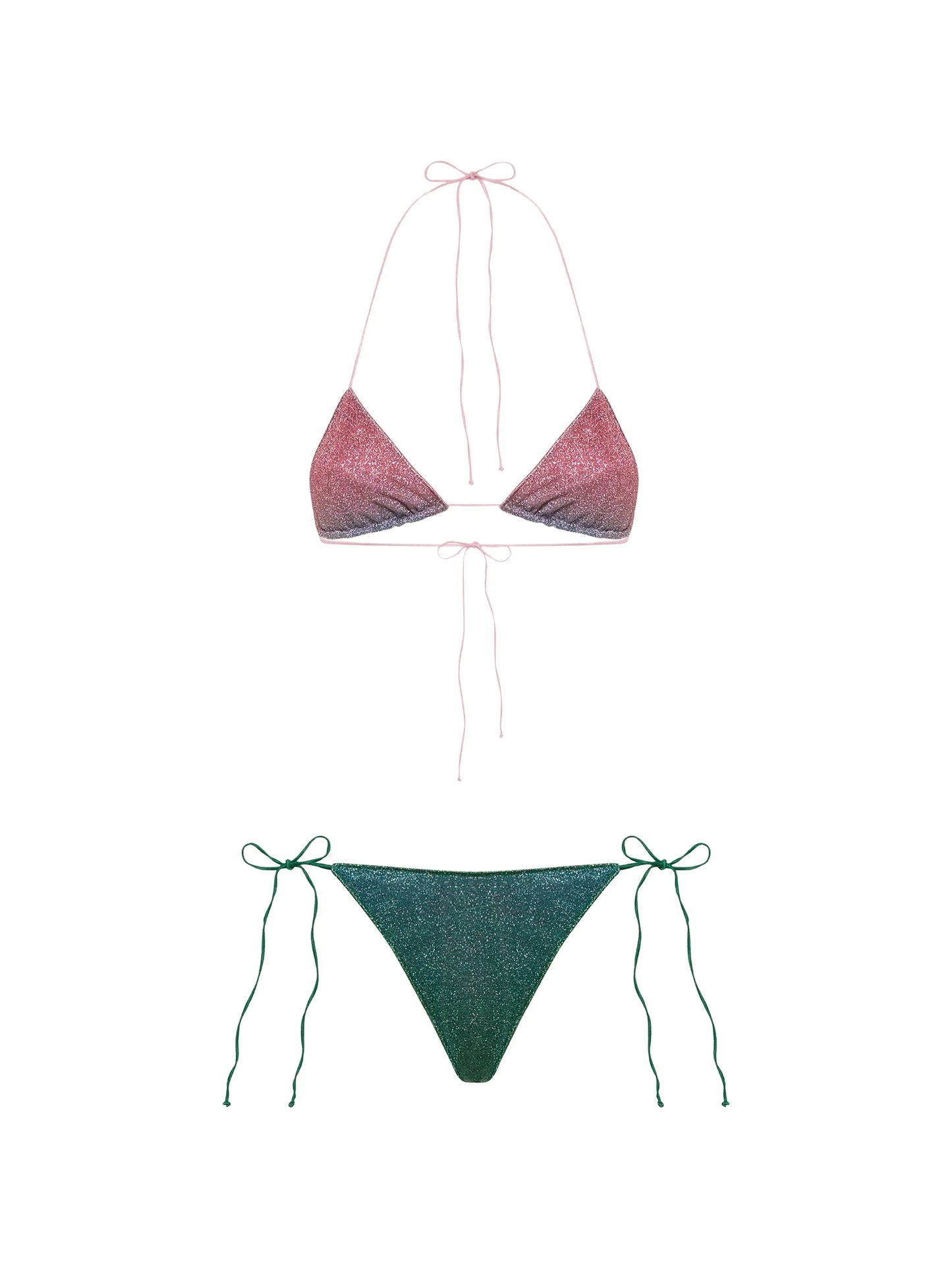 Lumiere glitter-effect bikini