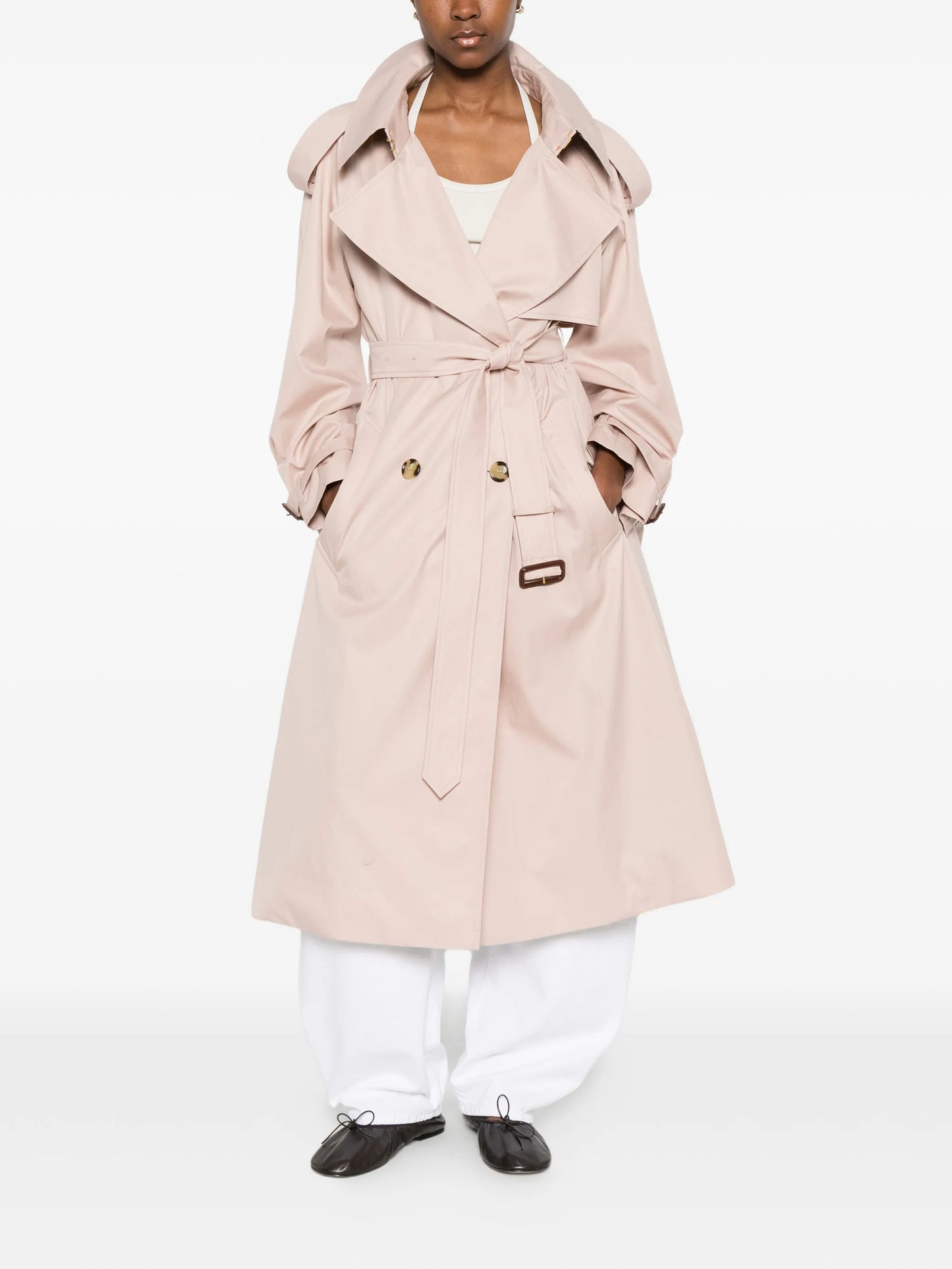 belted trench coat
