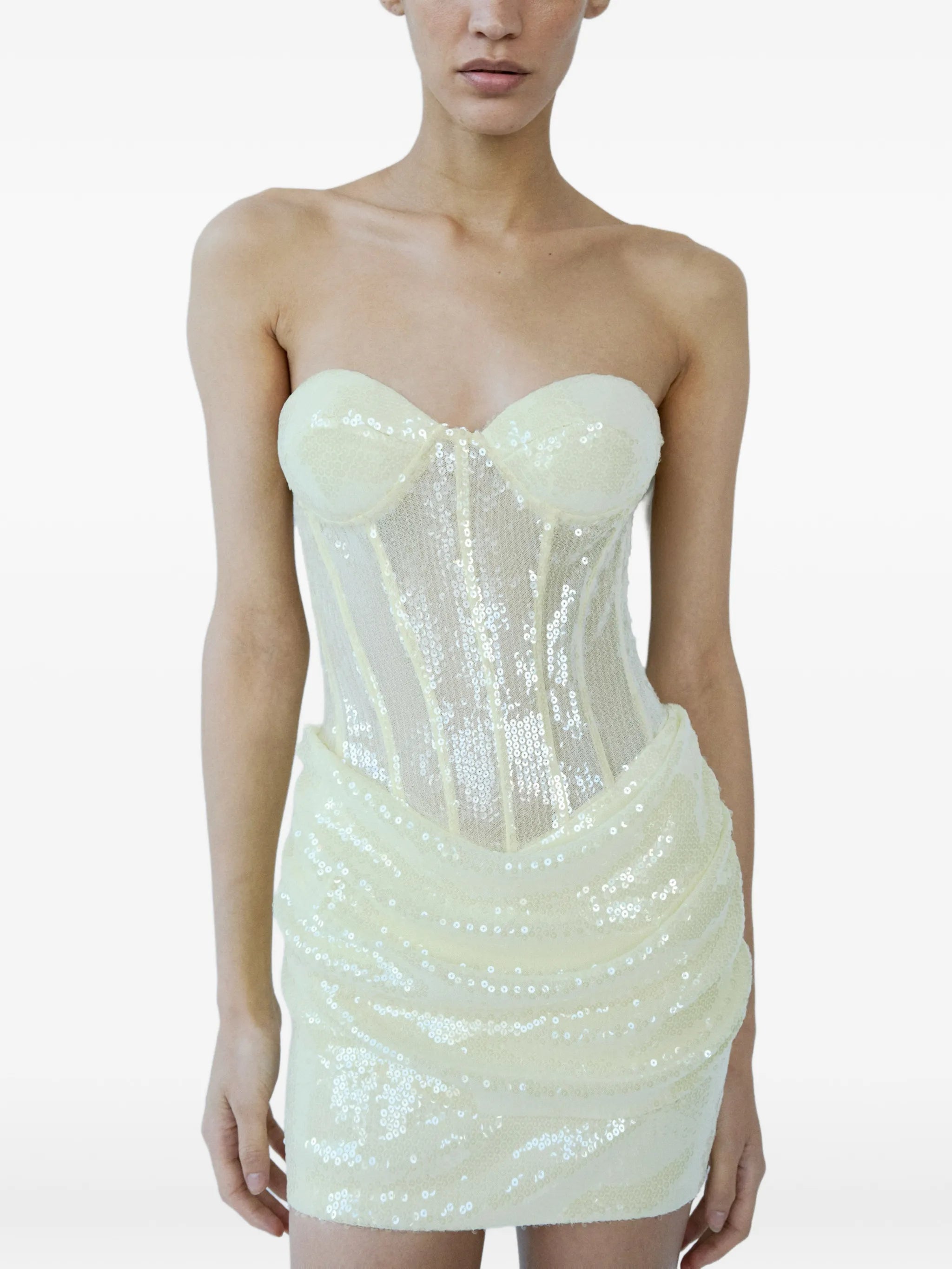 sequin embellished mini dress