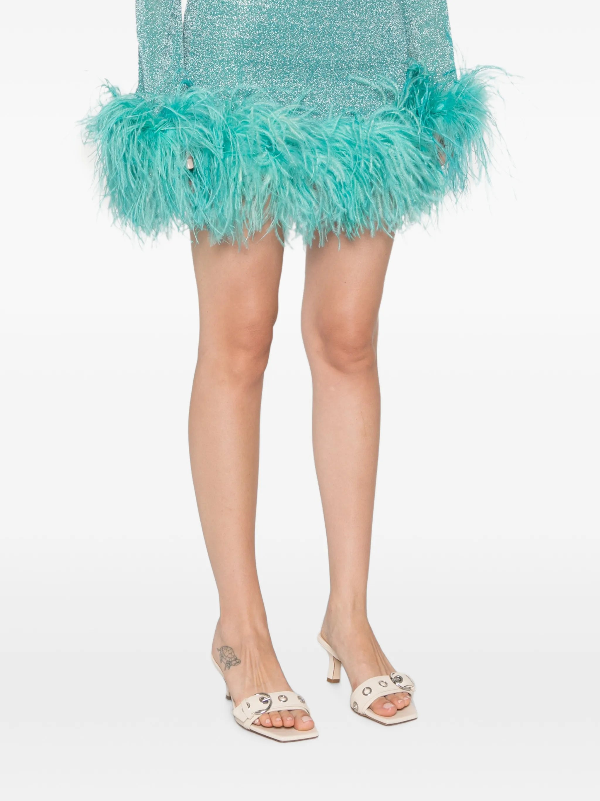 Lumiere Plumage mini skirt