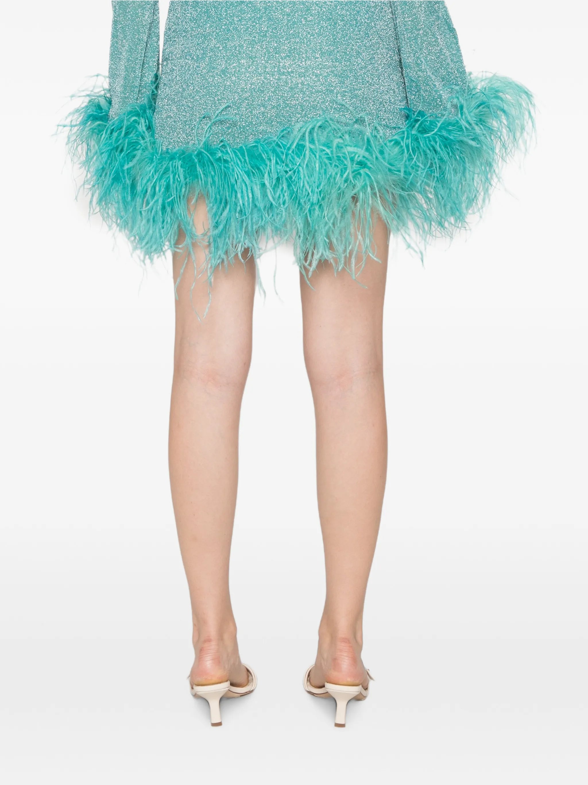 Lumiere Plumage mini skirt