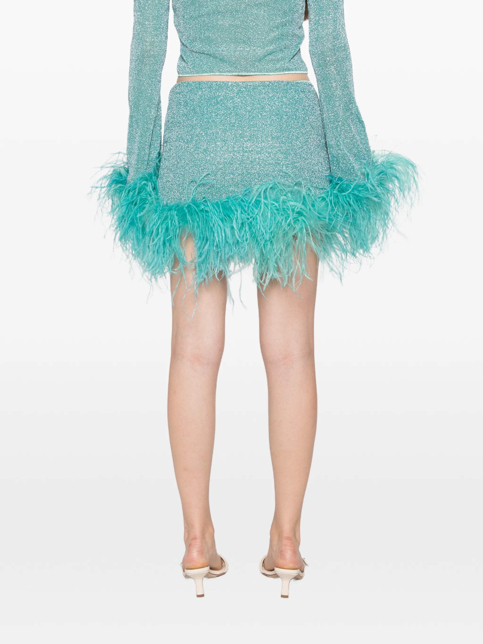 Lumiere Plumage mini skirt