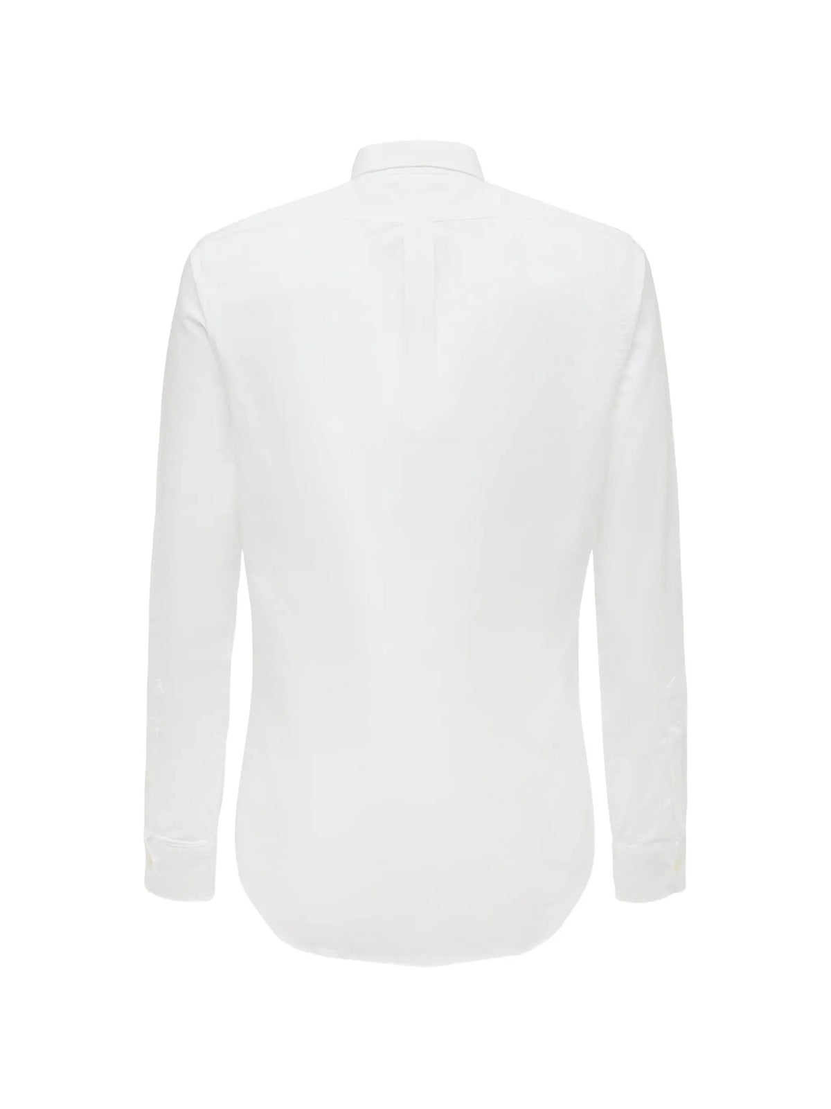 embroidered-logo button-down shirt