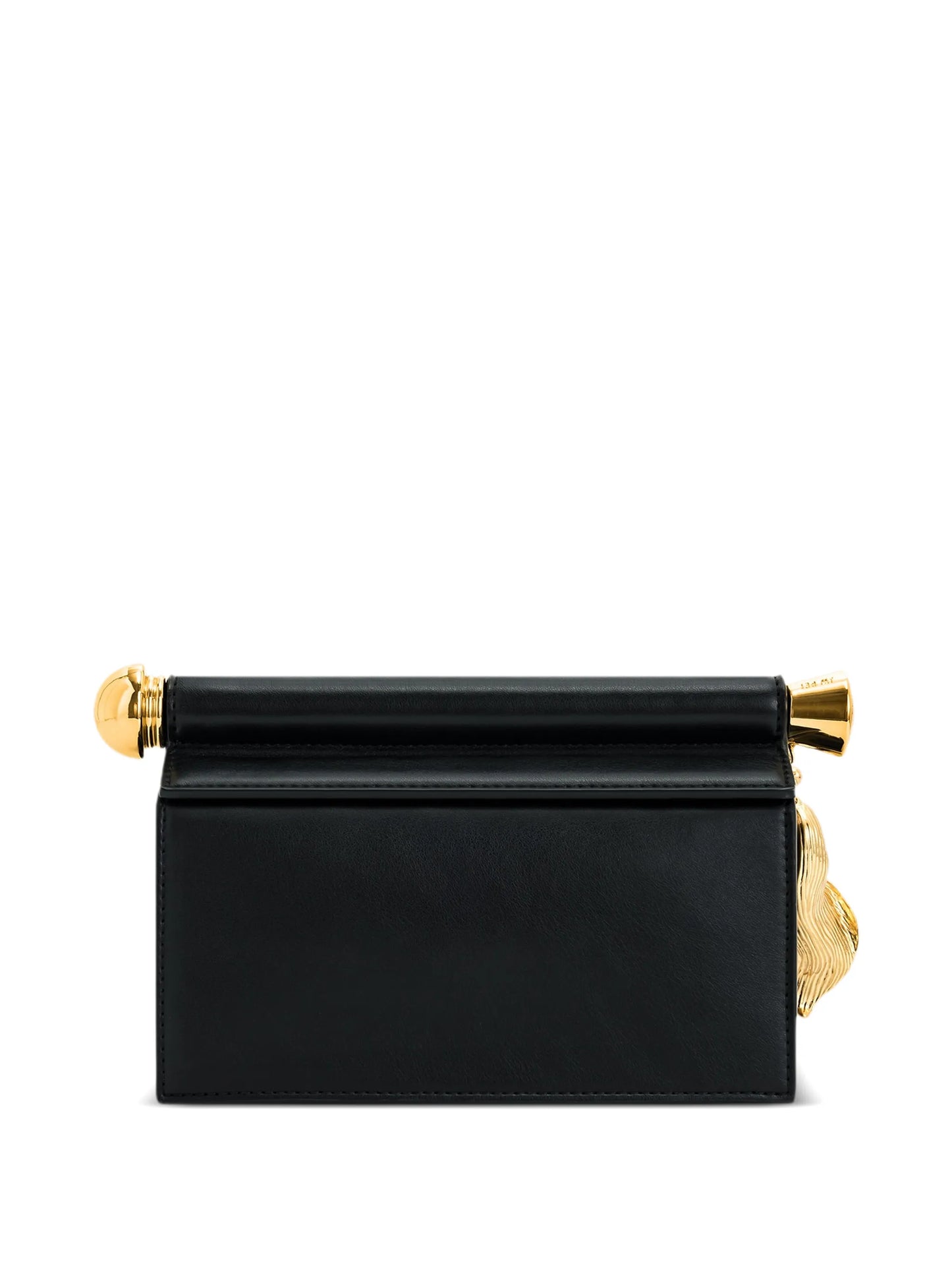 Holly leaf-charm clutch bag
