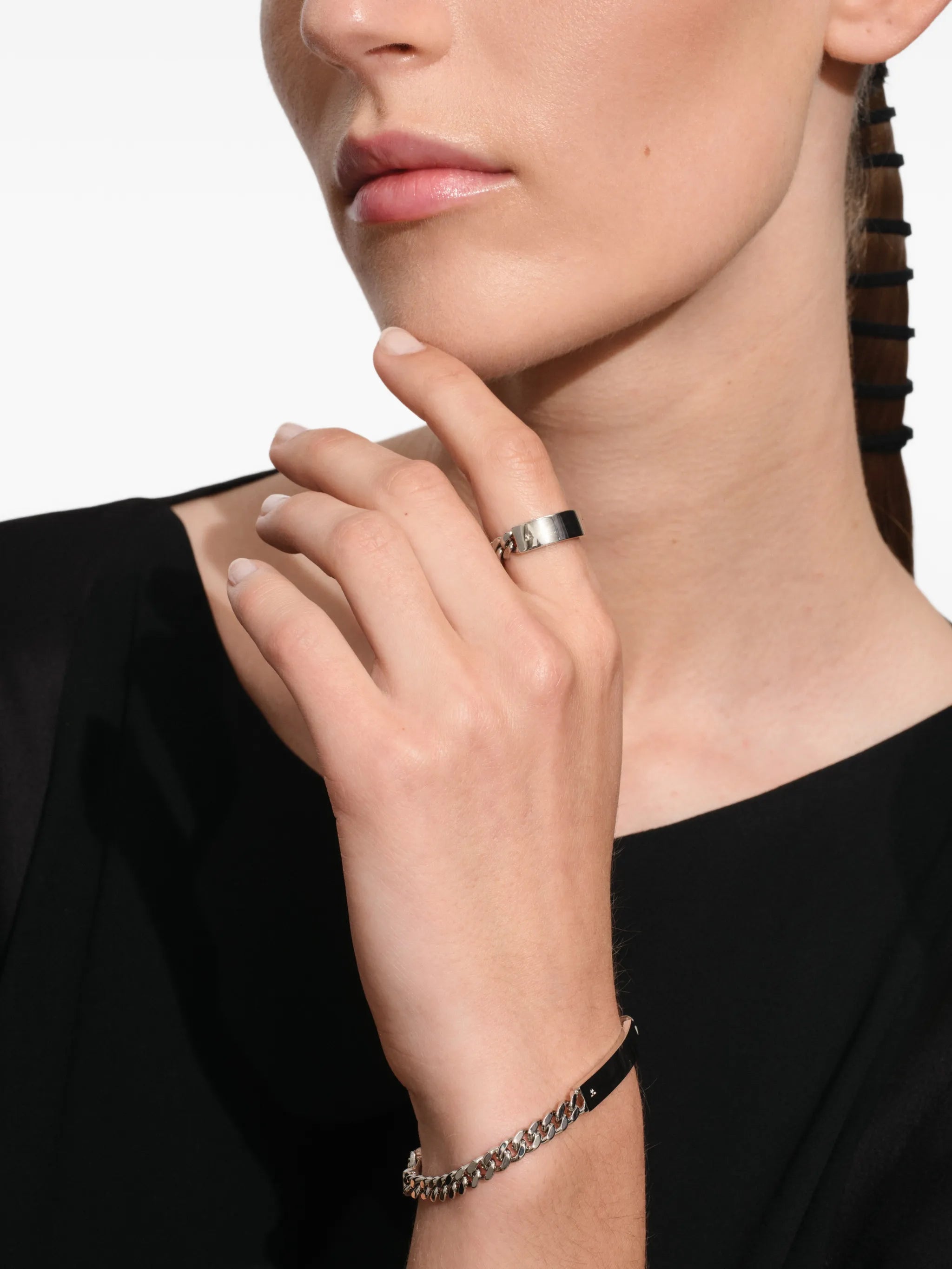 ID curb-chain bracelet
