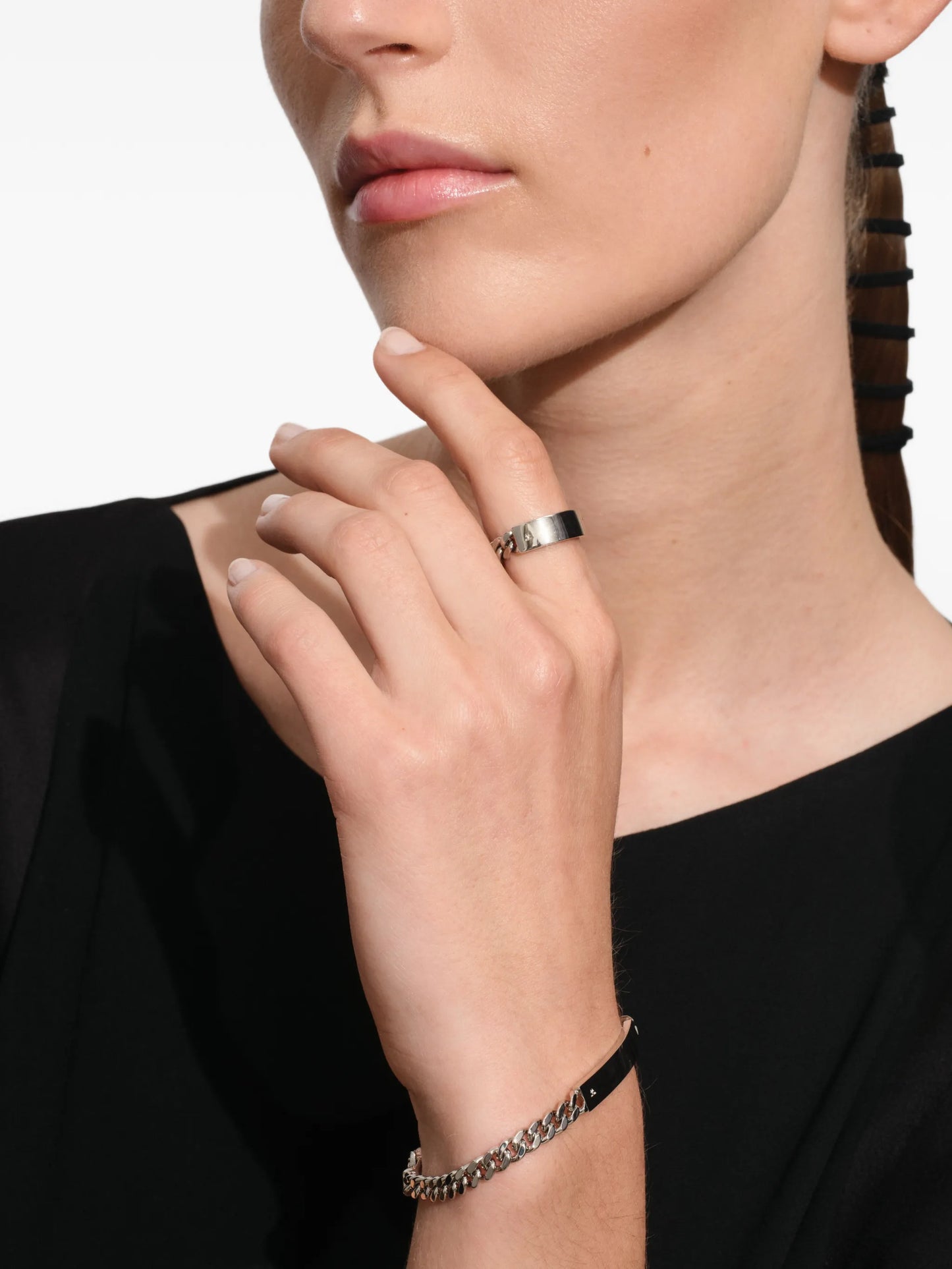 ID curb-chain bracelet
