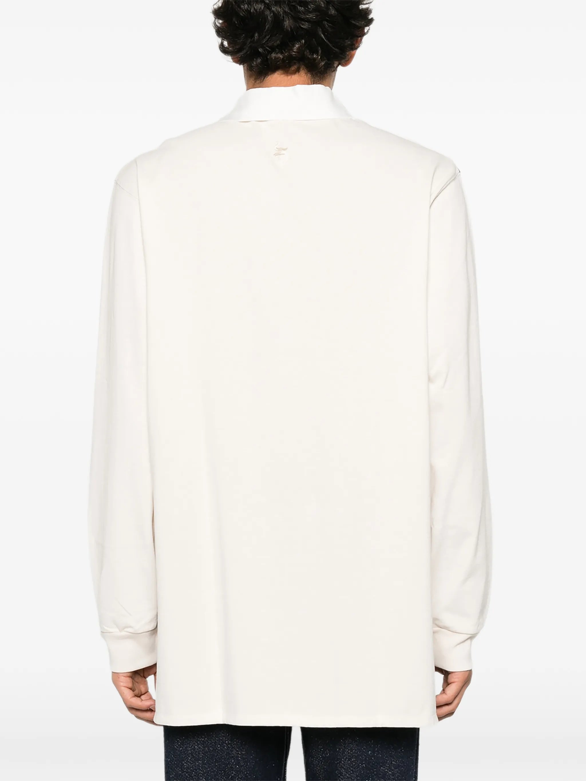 Prism diagonal-stripe polo shirt