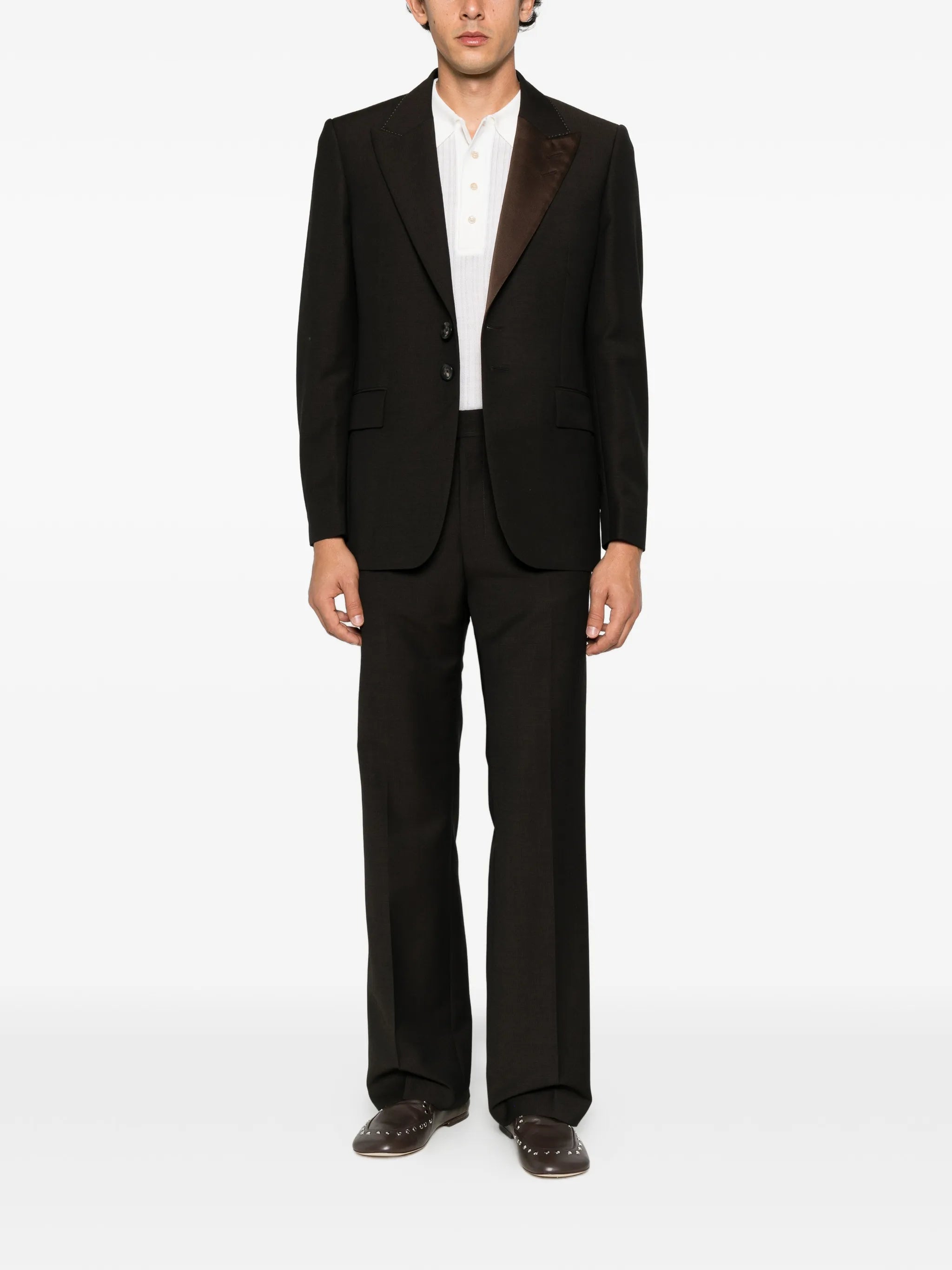 Alto Crespo wool satin blazer