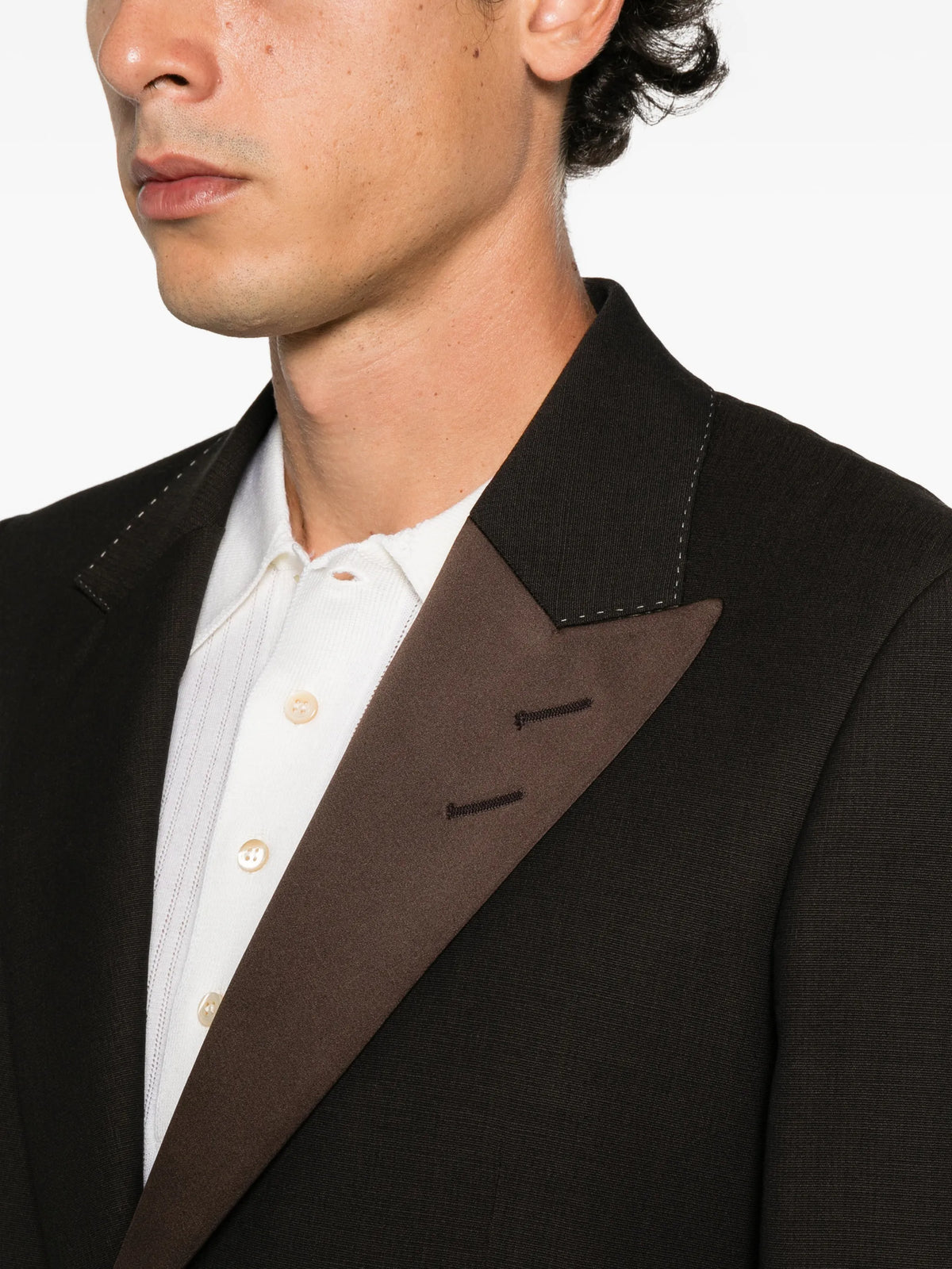 Alto Crespo wool satin blazer