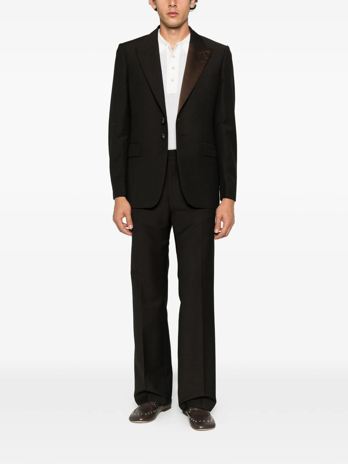 Alto Crespo satin-trim trousers
