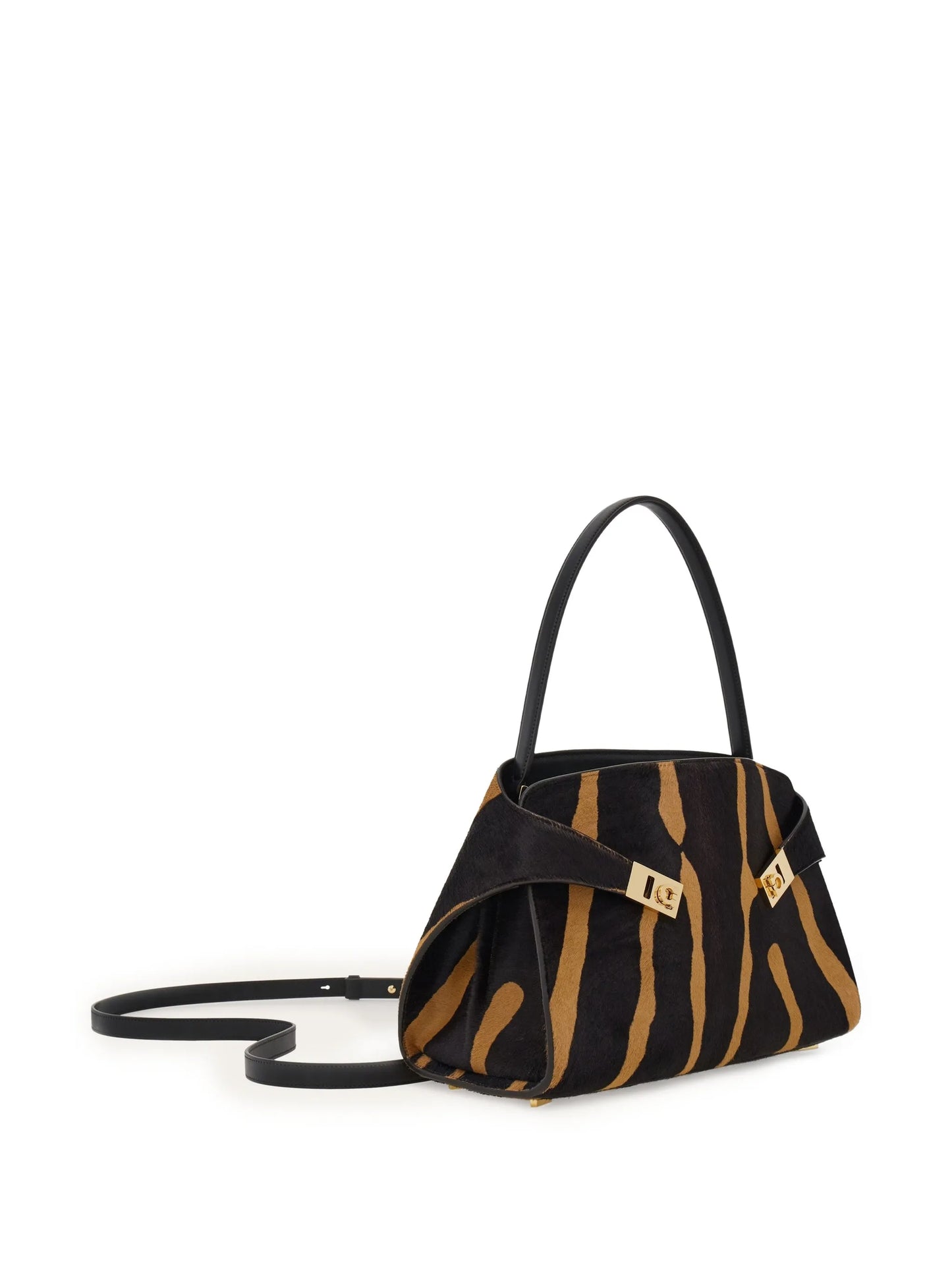 M Hug zebra-pattern shoulder bag