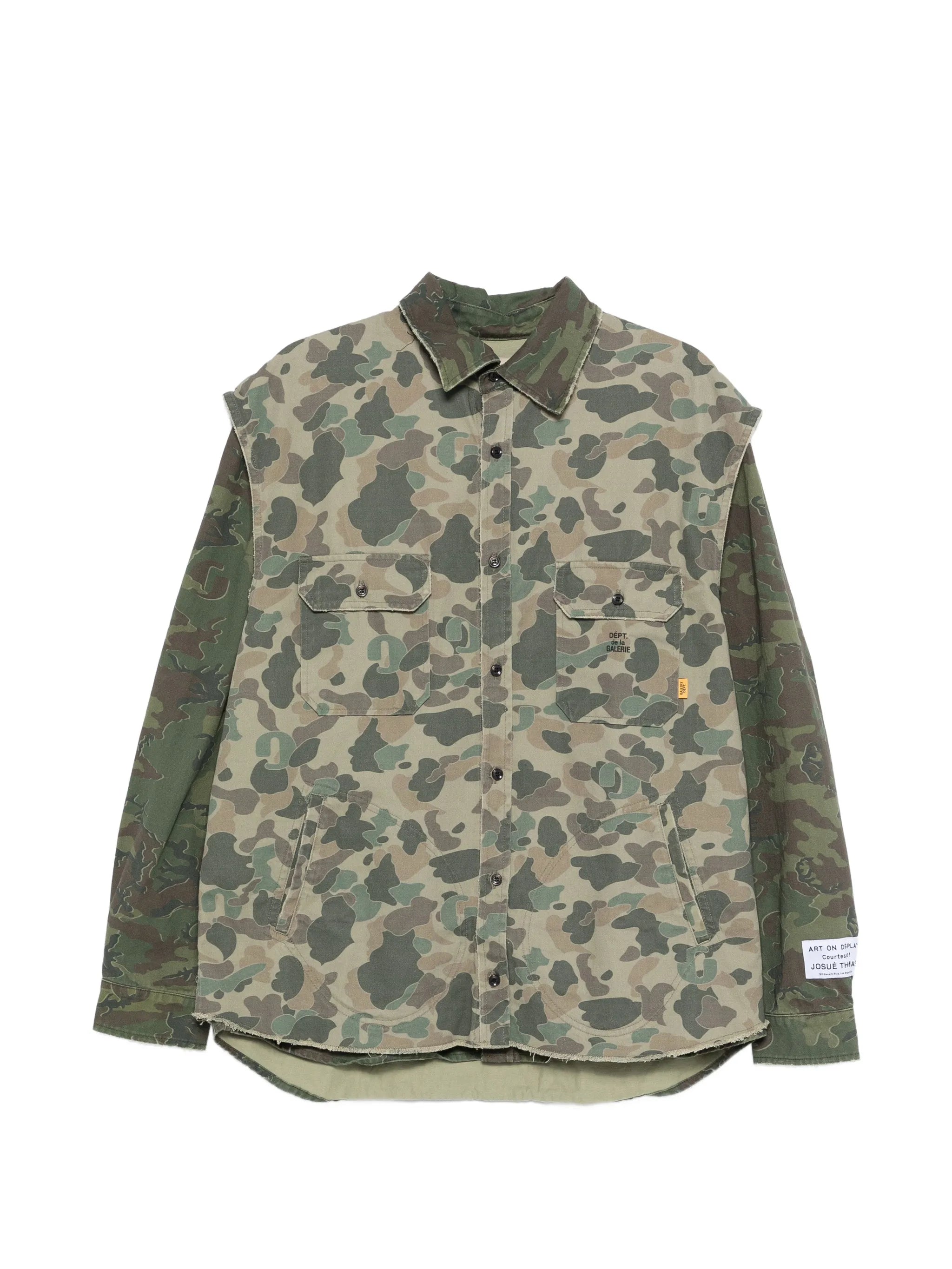 camouflage two-pocket shirt