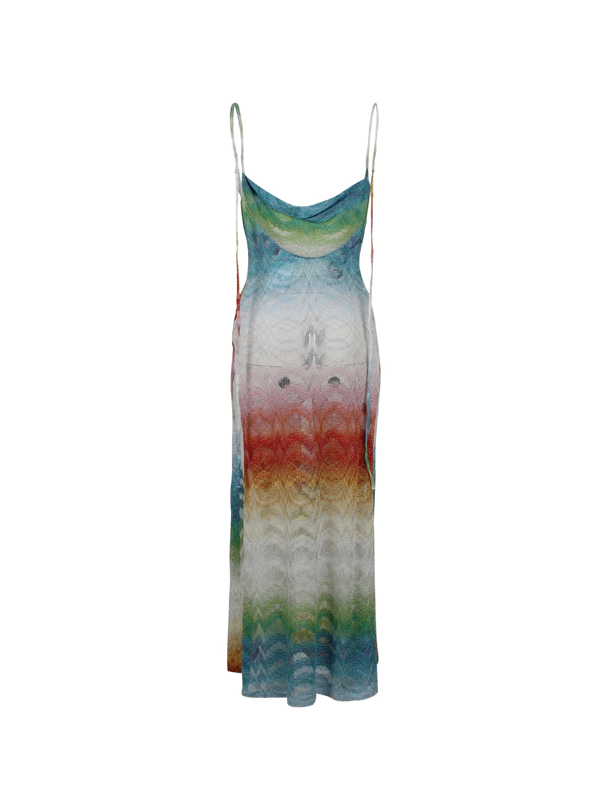 cowl-neck beach maxi dress