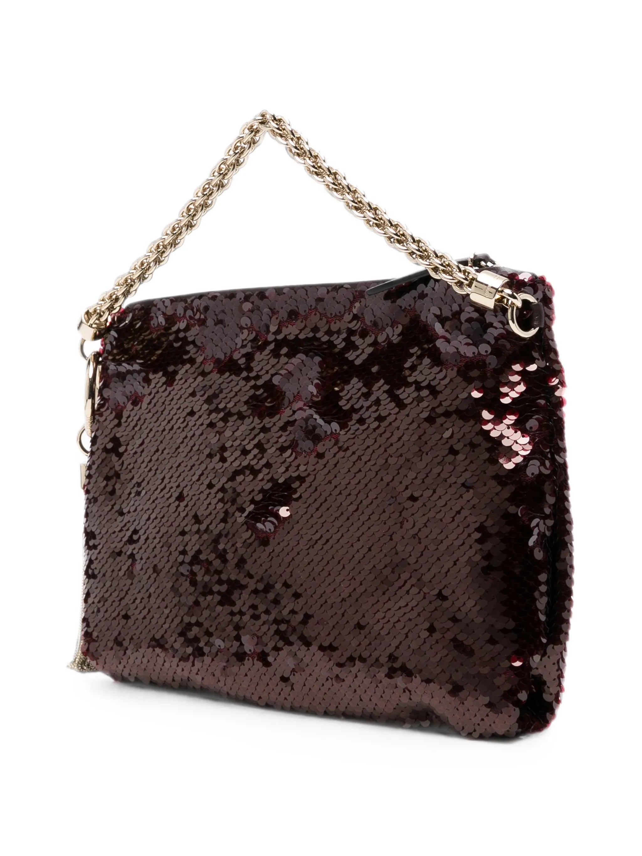 Callie sequin-embellished clutch bag